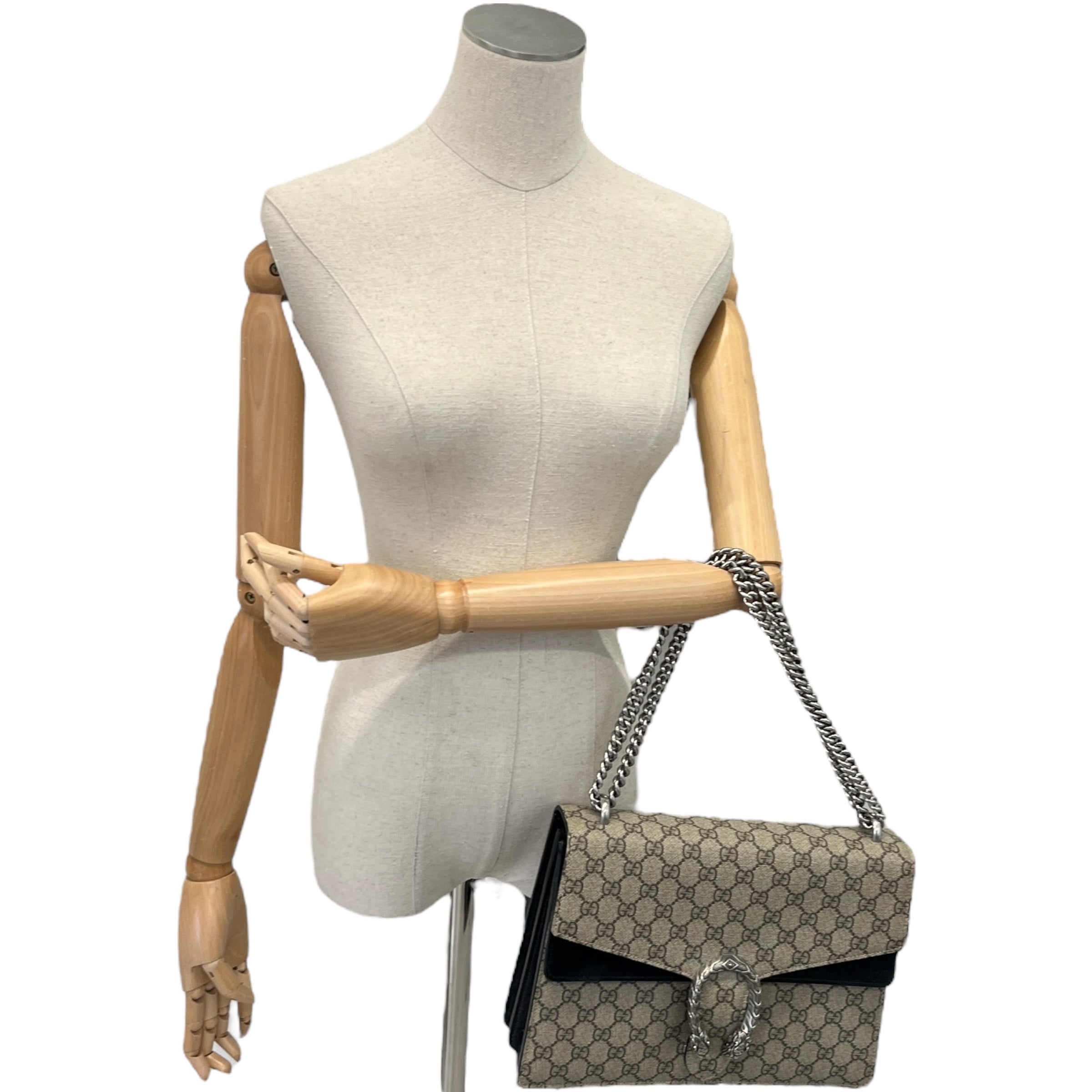 Women's Gg Supreme Dionysus Medium Handbag Beige