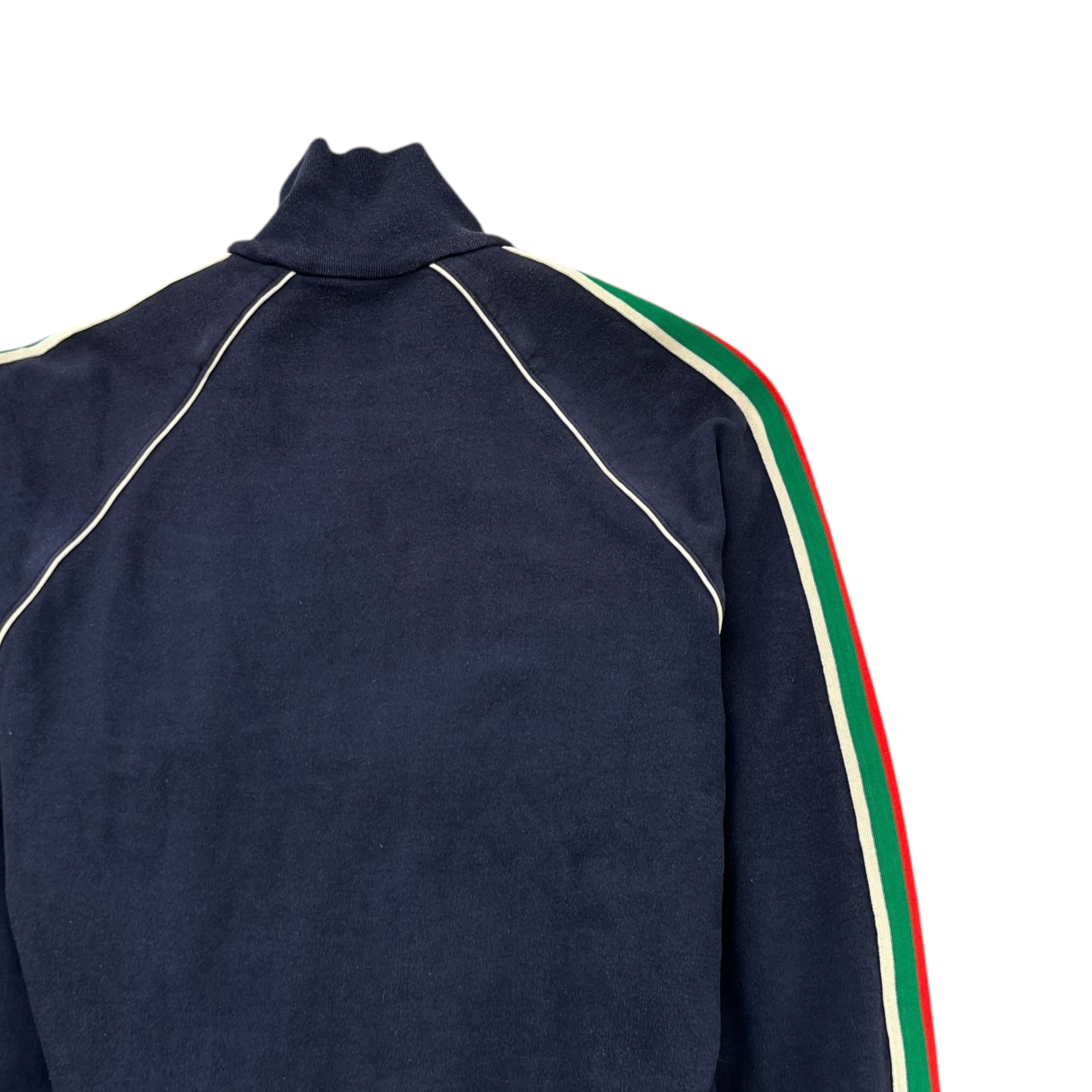Men's Web Sleeve Track Jacket Navy Size S