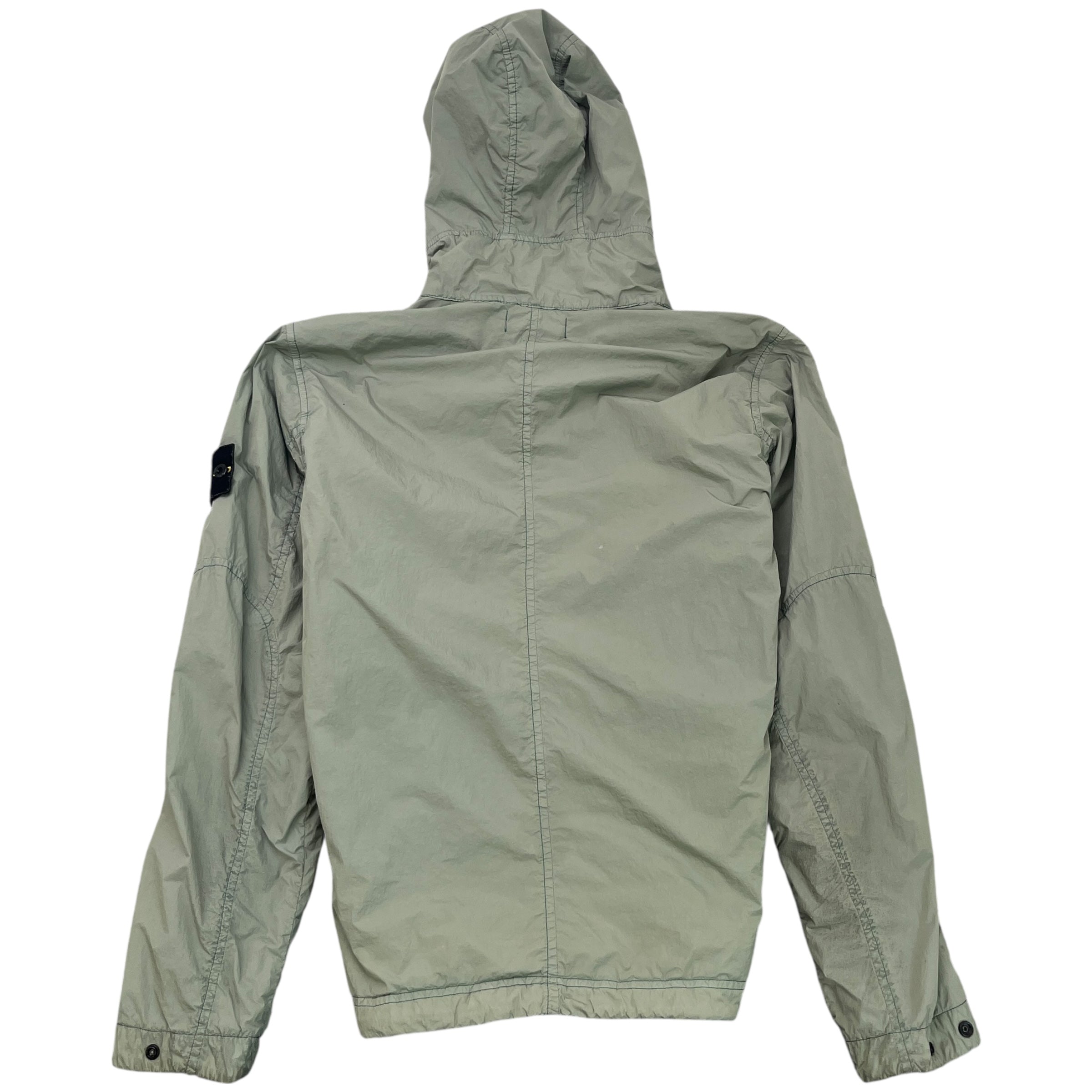 Men's Embroidered Logo Jacket Khaki Size S