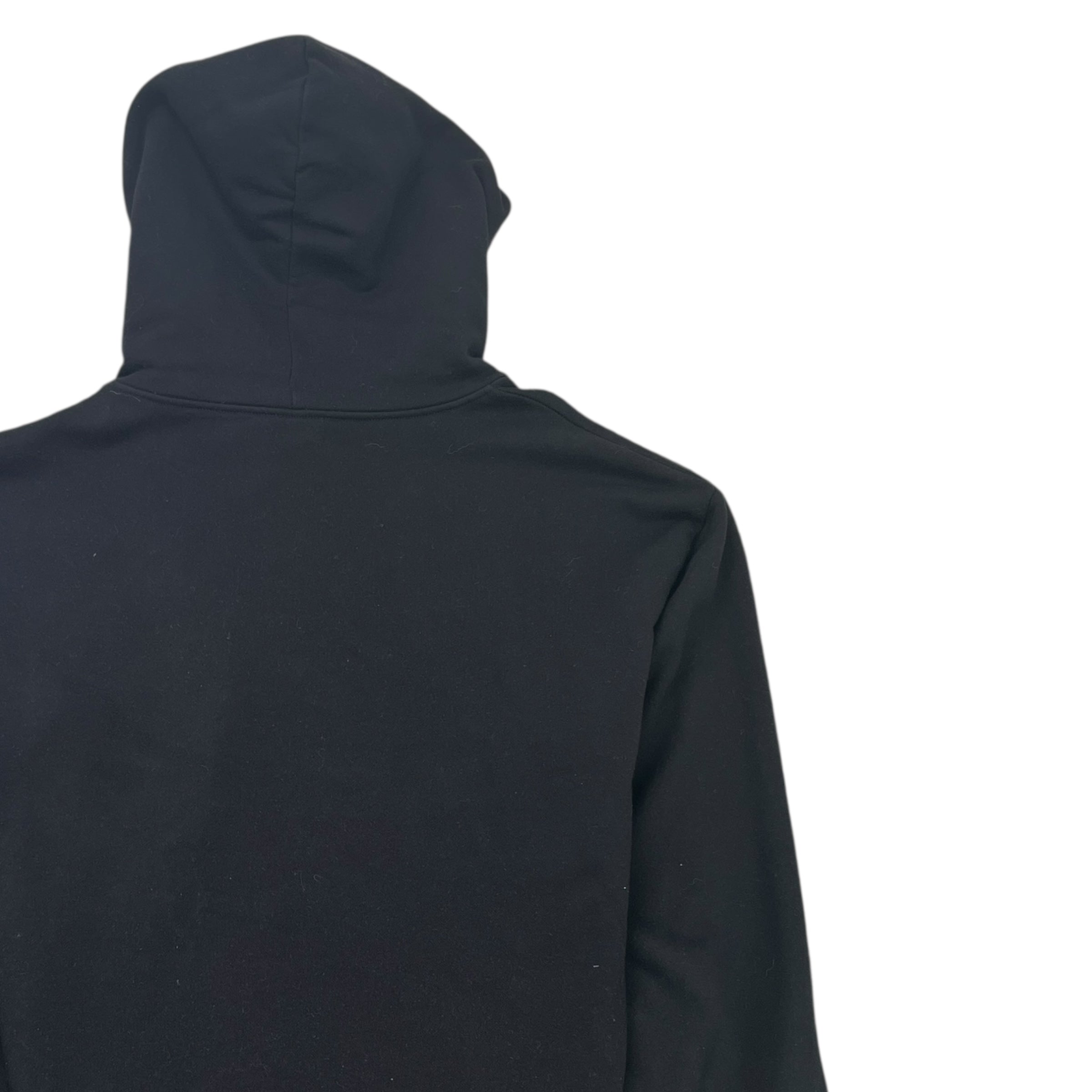 Men's Logo Print Hoodie Black Size L