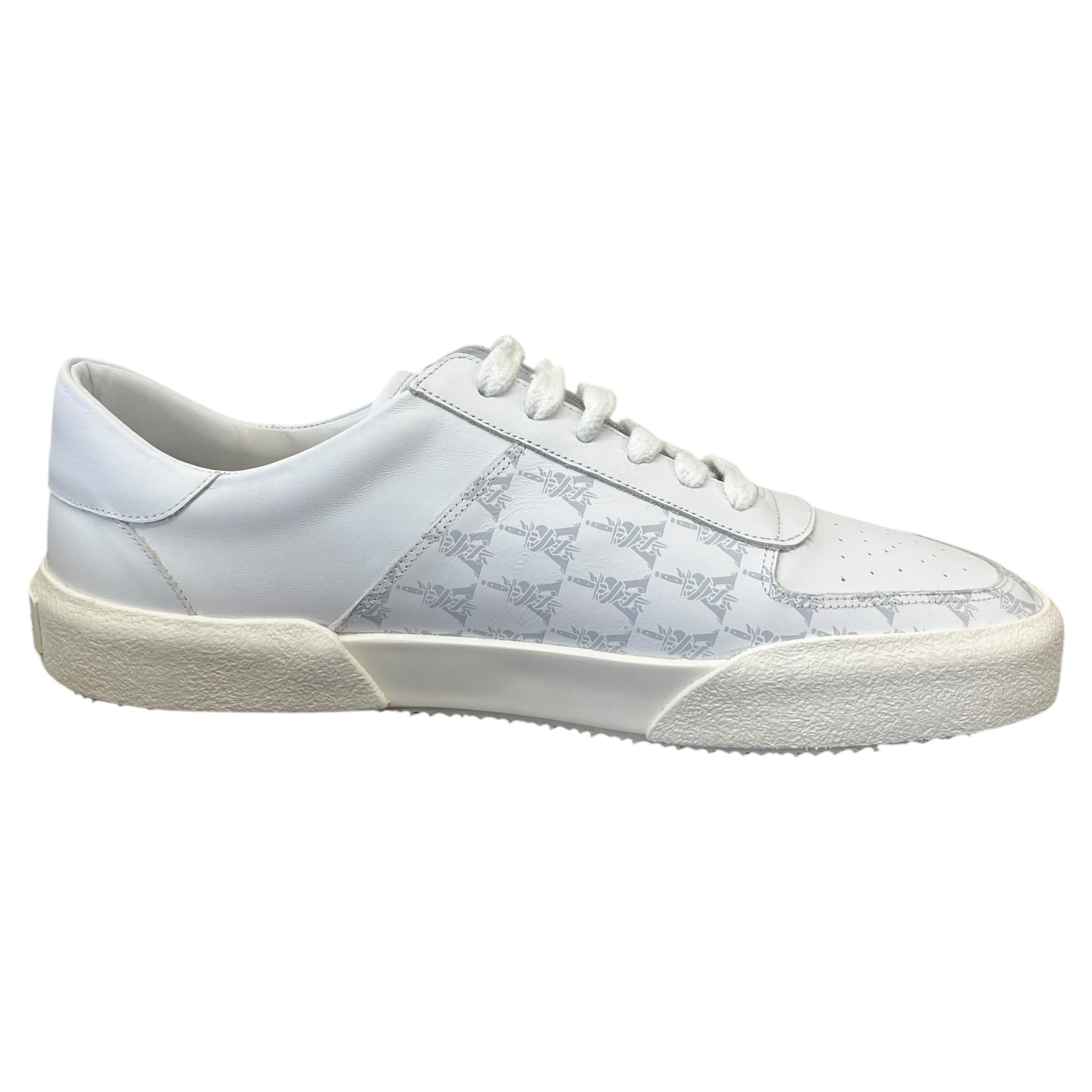 Men's Dagger Monogram Low Trainers White Size EU 44 / UK 10