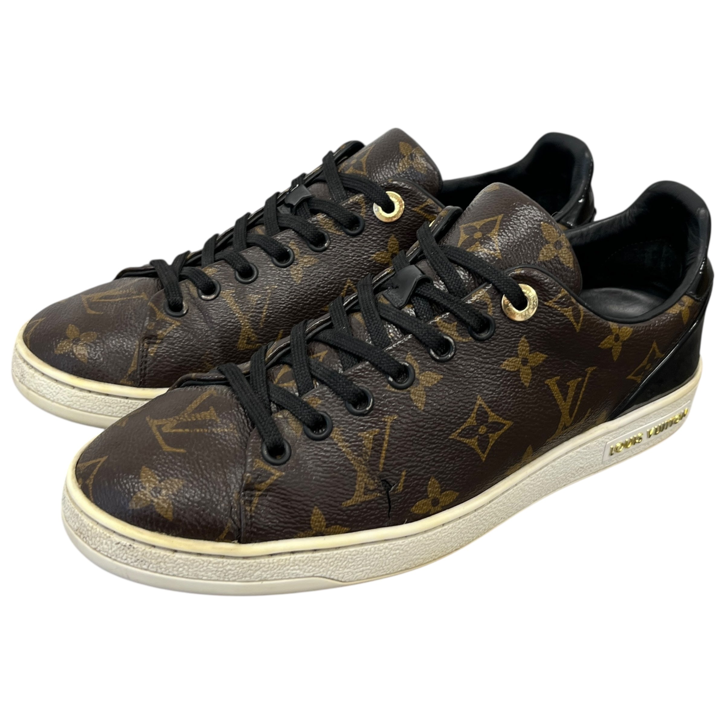 Women's Monogram Frontrow Low Trainers Brown Size EU 37.5 / UK 4.5