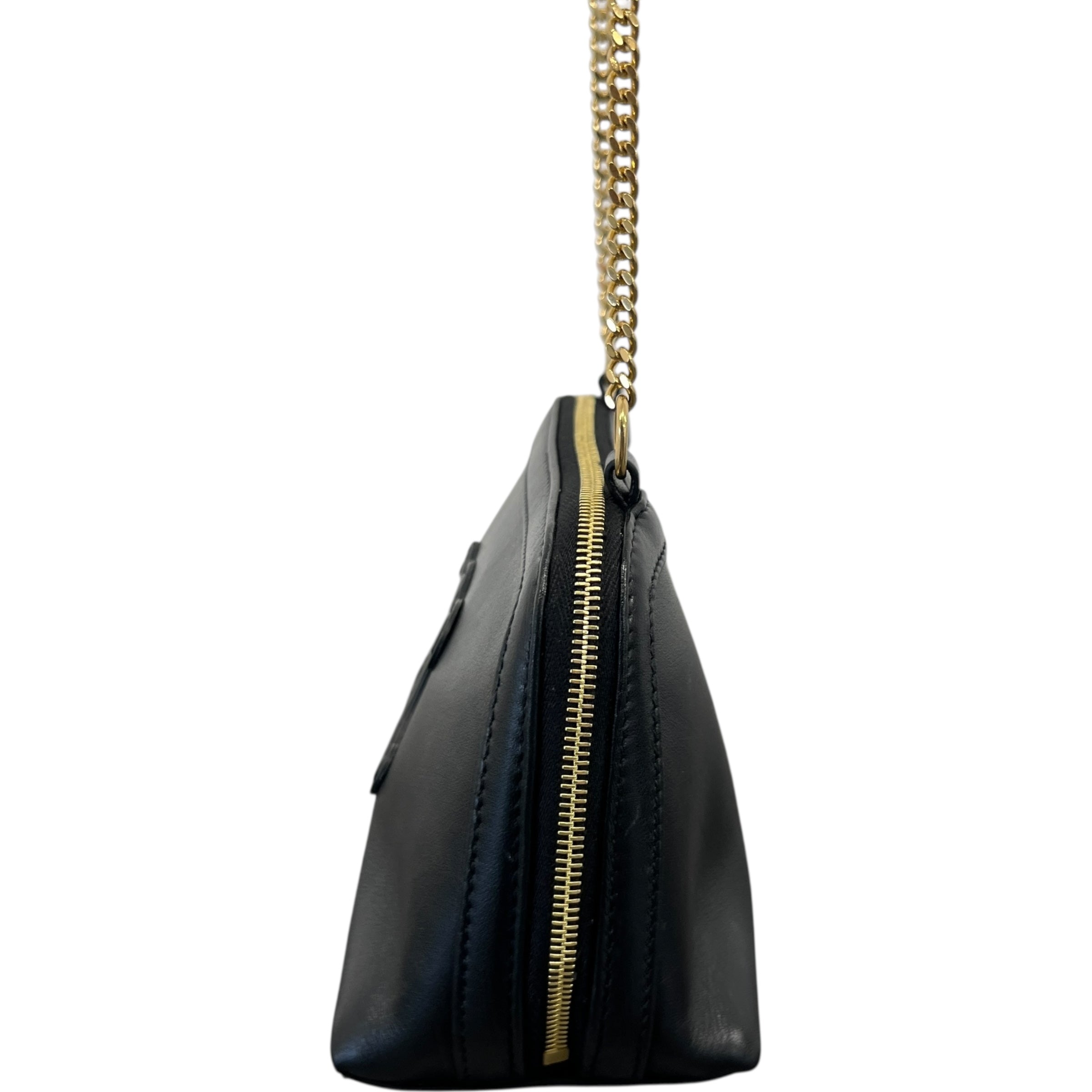 Women's Triomphe Clutch On Chain Bag Black