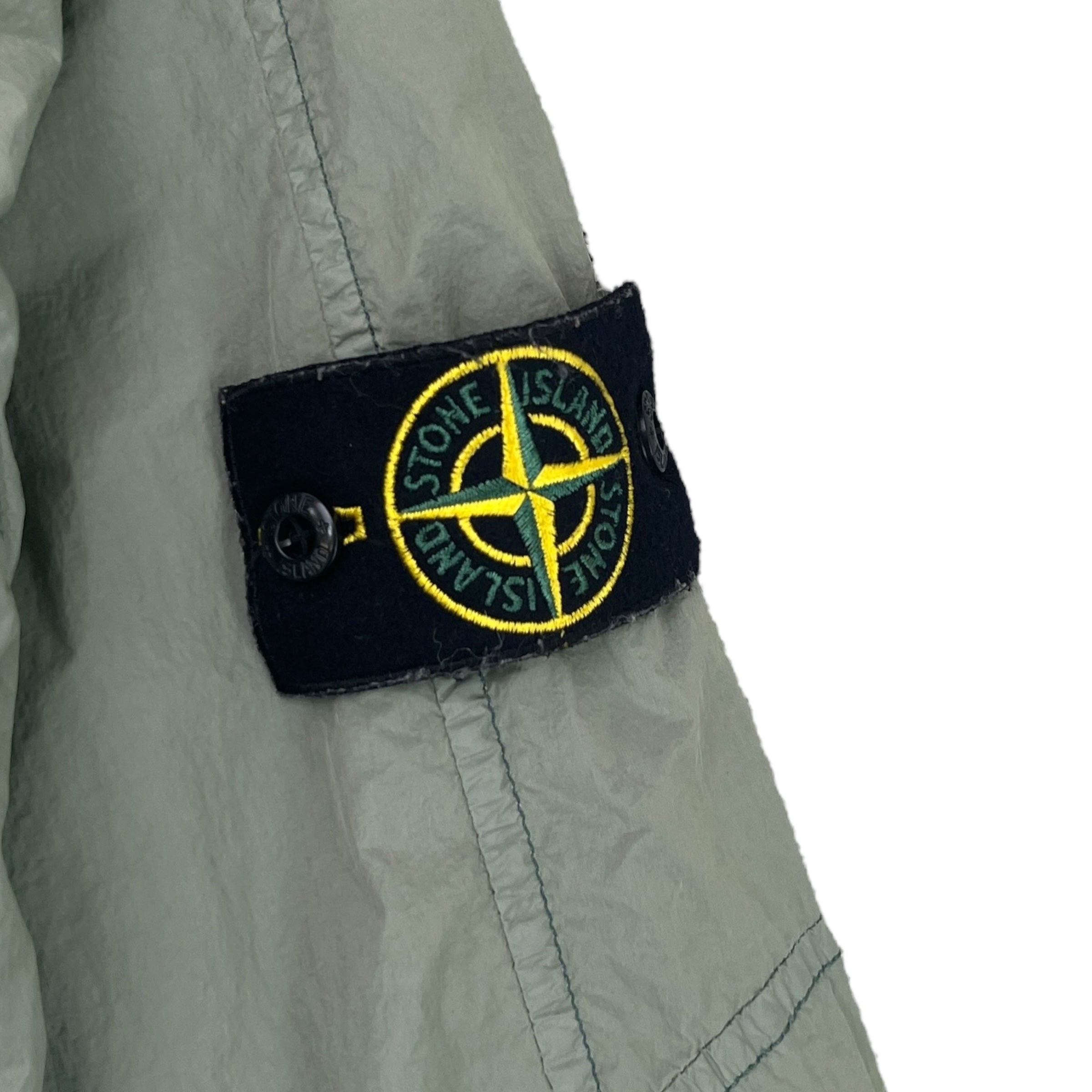 Men's Embroidered Logo Jacket Khaki Size S