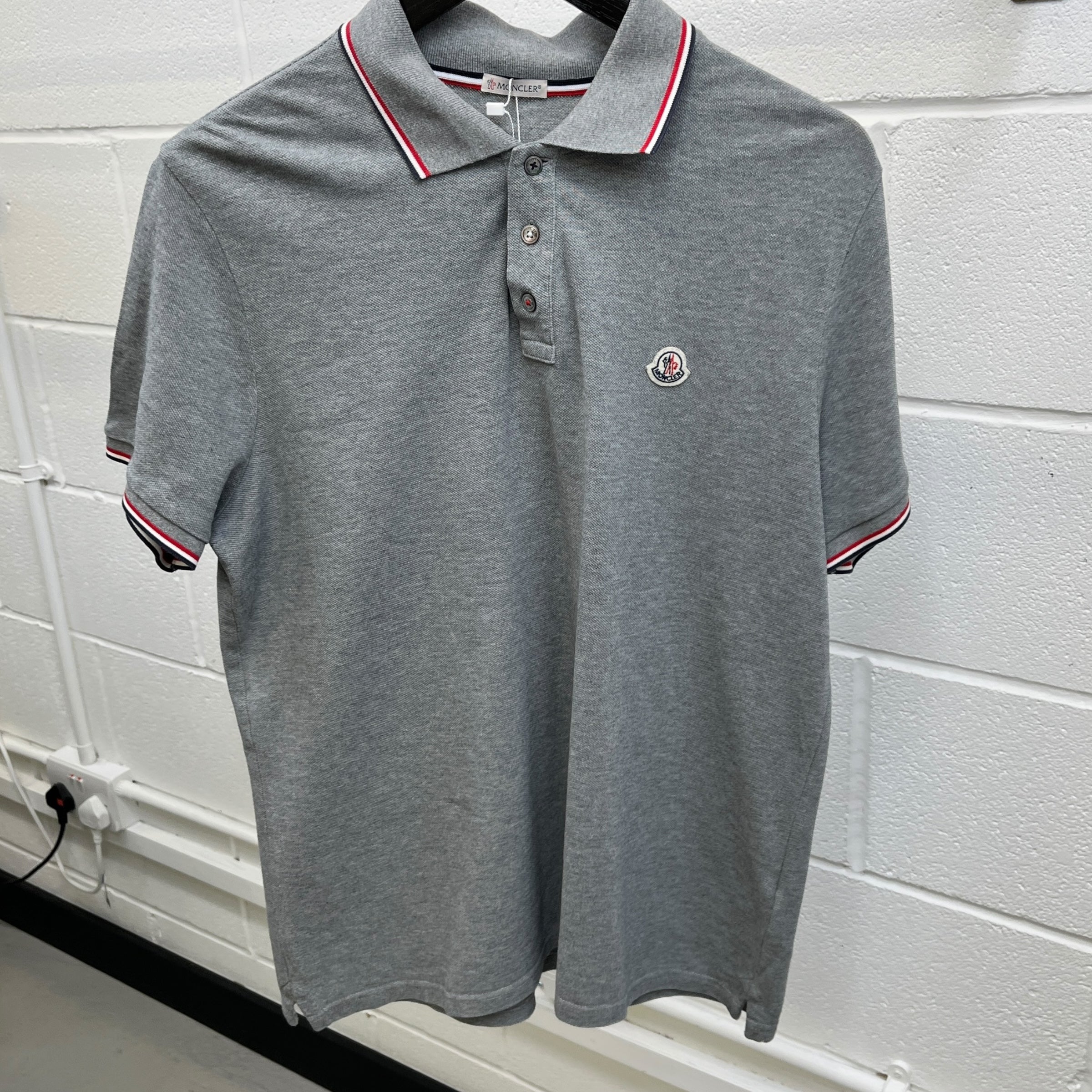 Men's Maglia Polo Shirt Grey Size XL