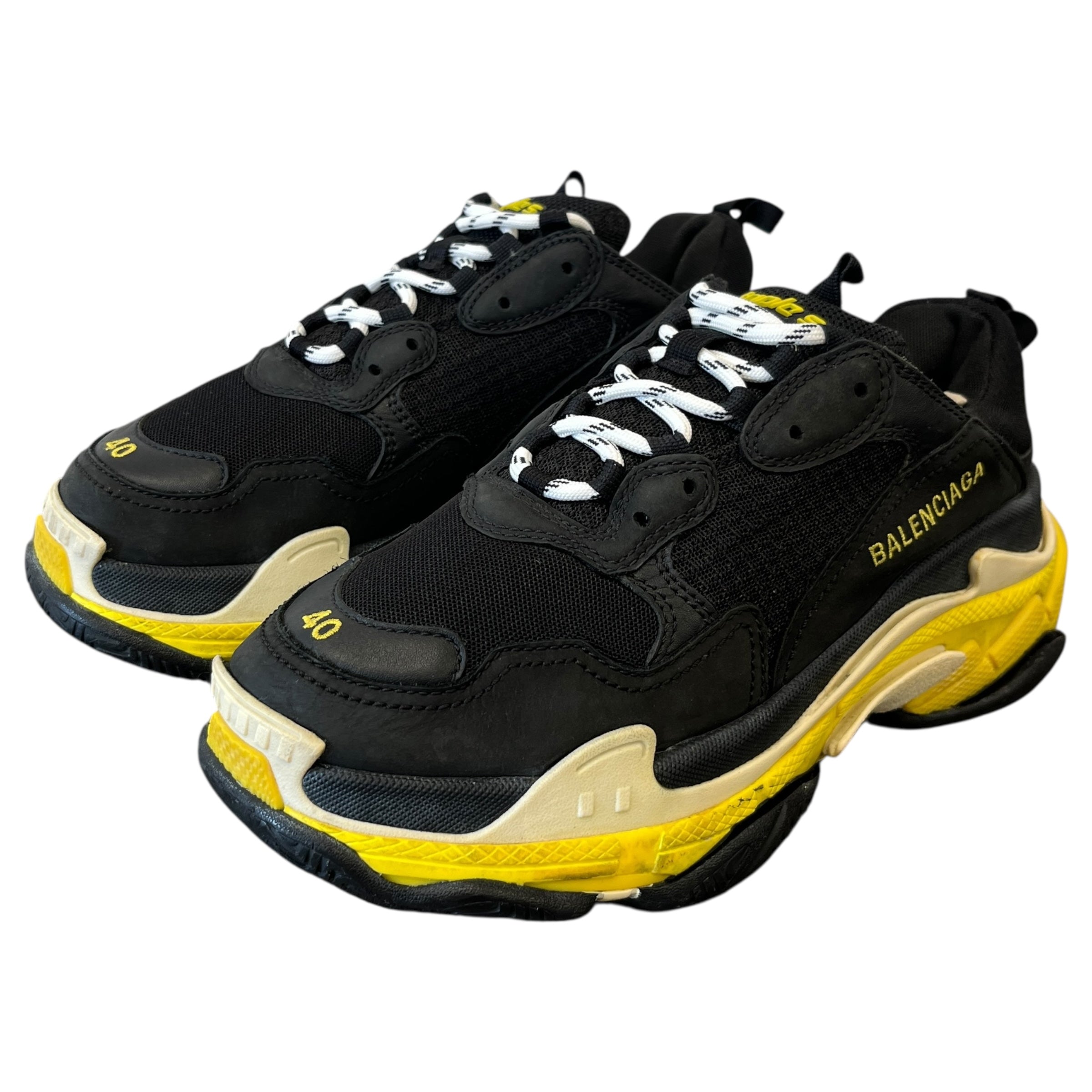 Men's Triple S Low Trainers Black Size EU 40 / UK 6