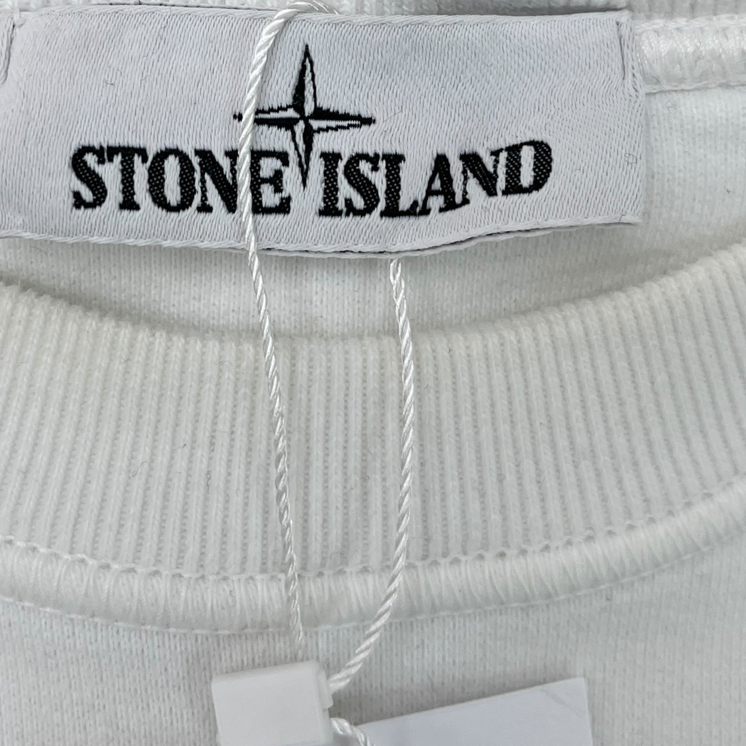 Men's Applique Logo Sweatshirt White Size M