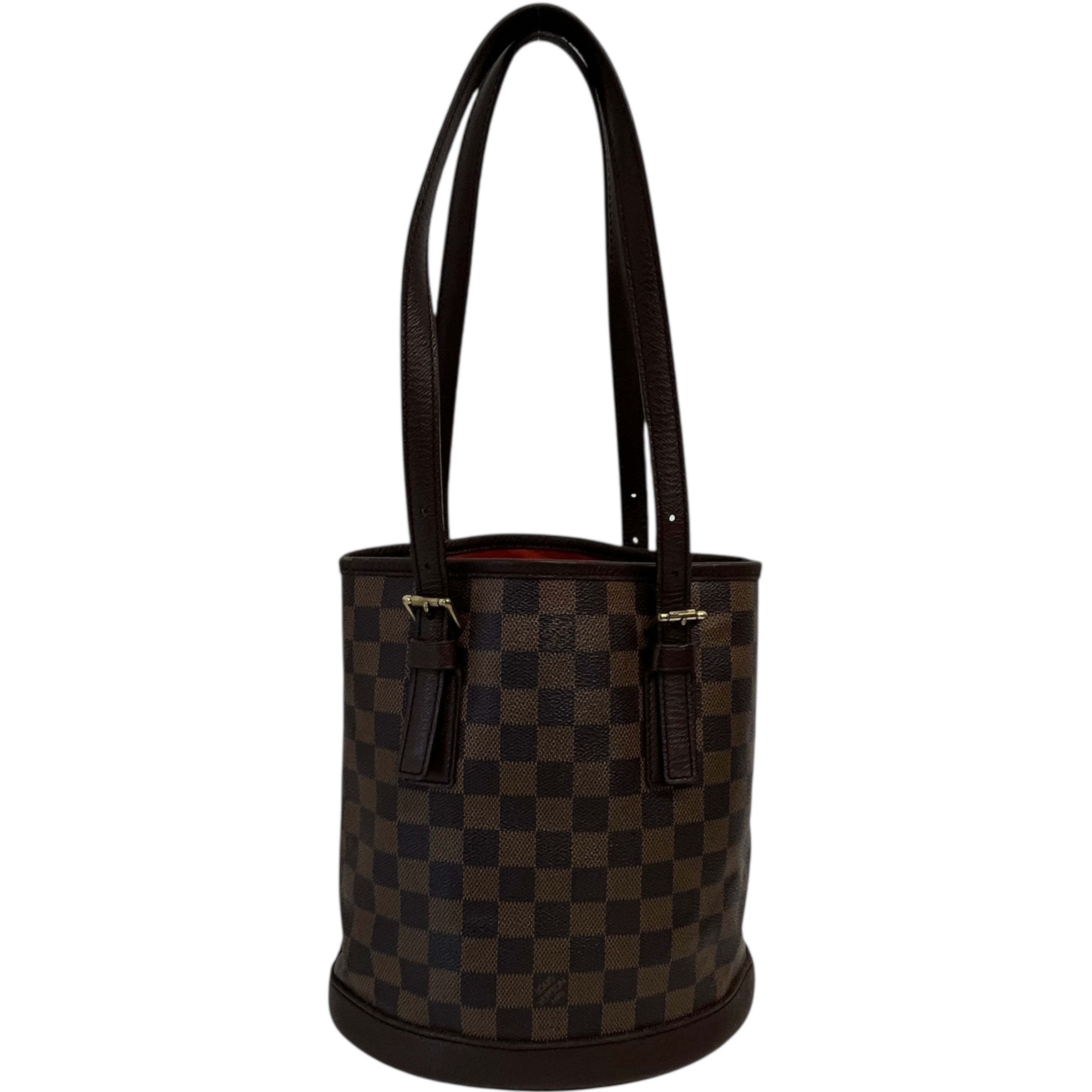 Women's Damier Ebene Marais Bucket Pm Handbag Brown