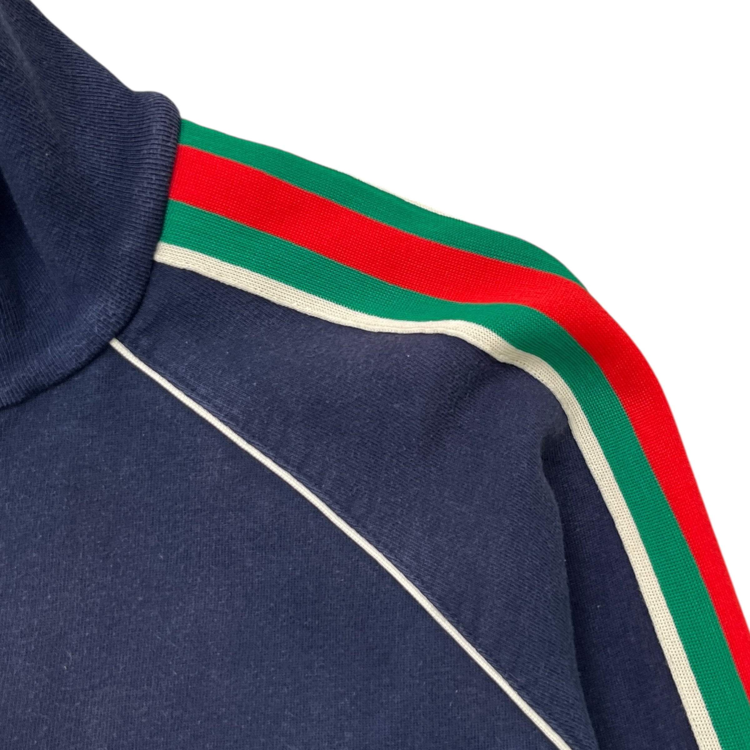 Men's Web Sleeve Track Jacket Navy Size S