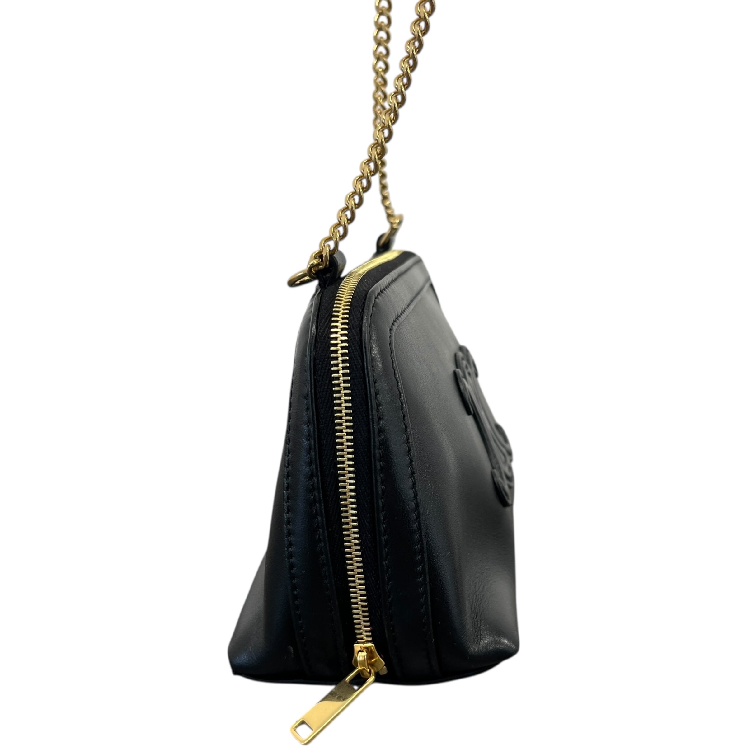 Women's Triomphe Clutch On Chain Bag Black