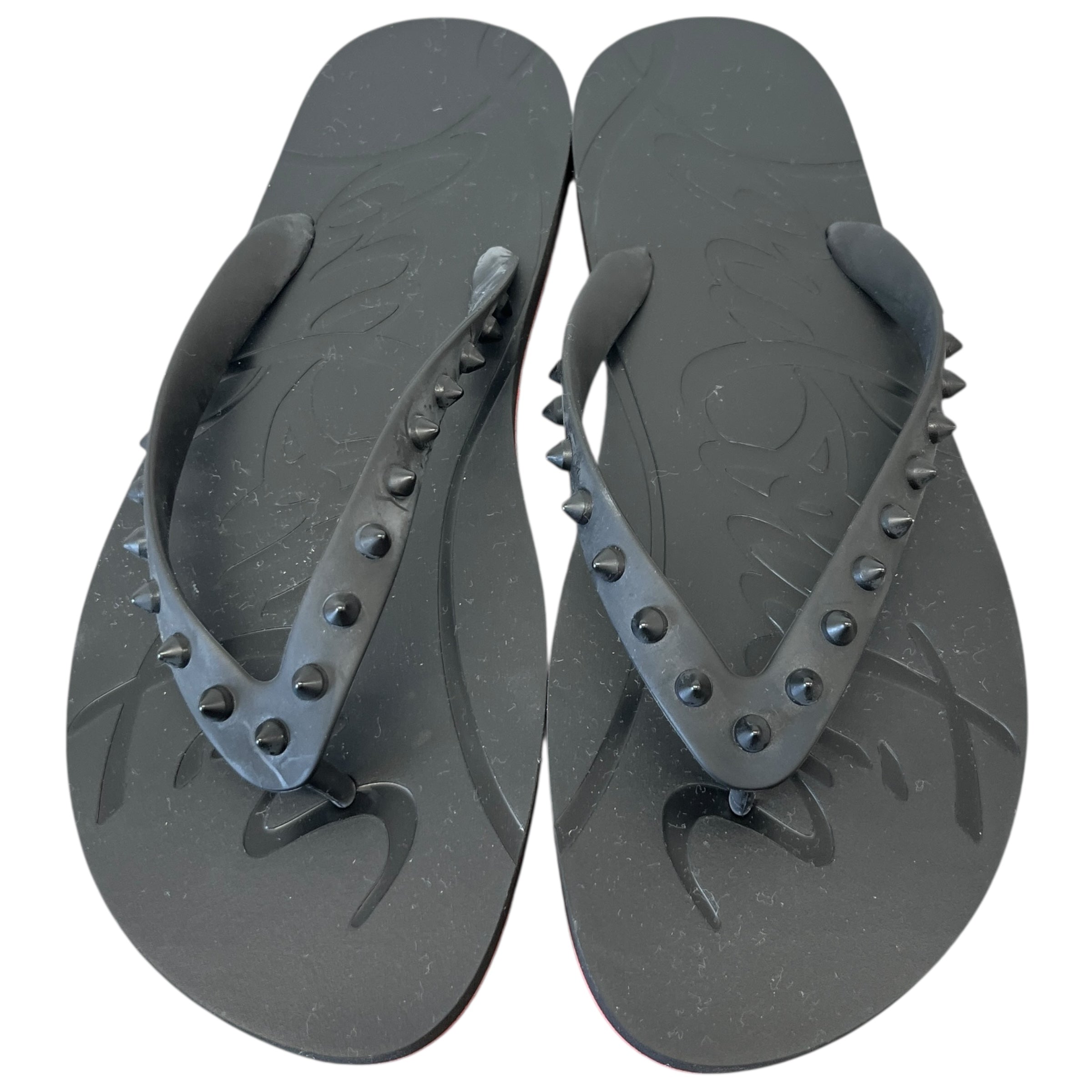 Men's Loubi Flip Flat Sandals Black Size EU 43 / UK 9