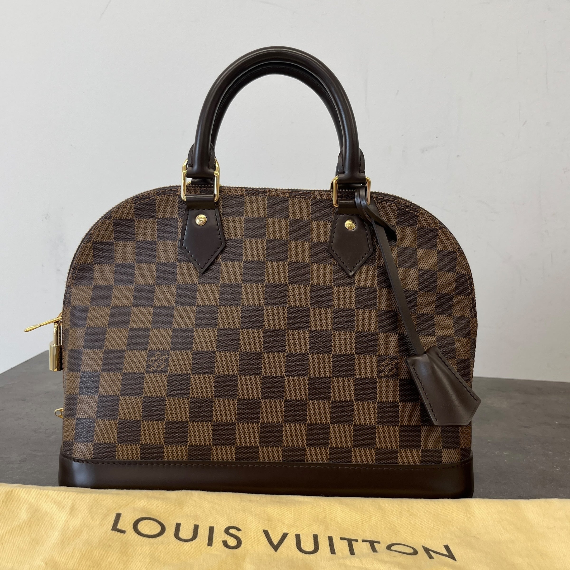 Women's Damier Ebene Alma Pm Bag Brown