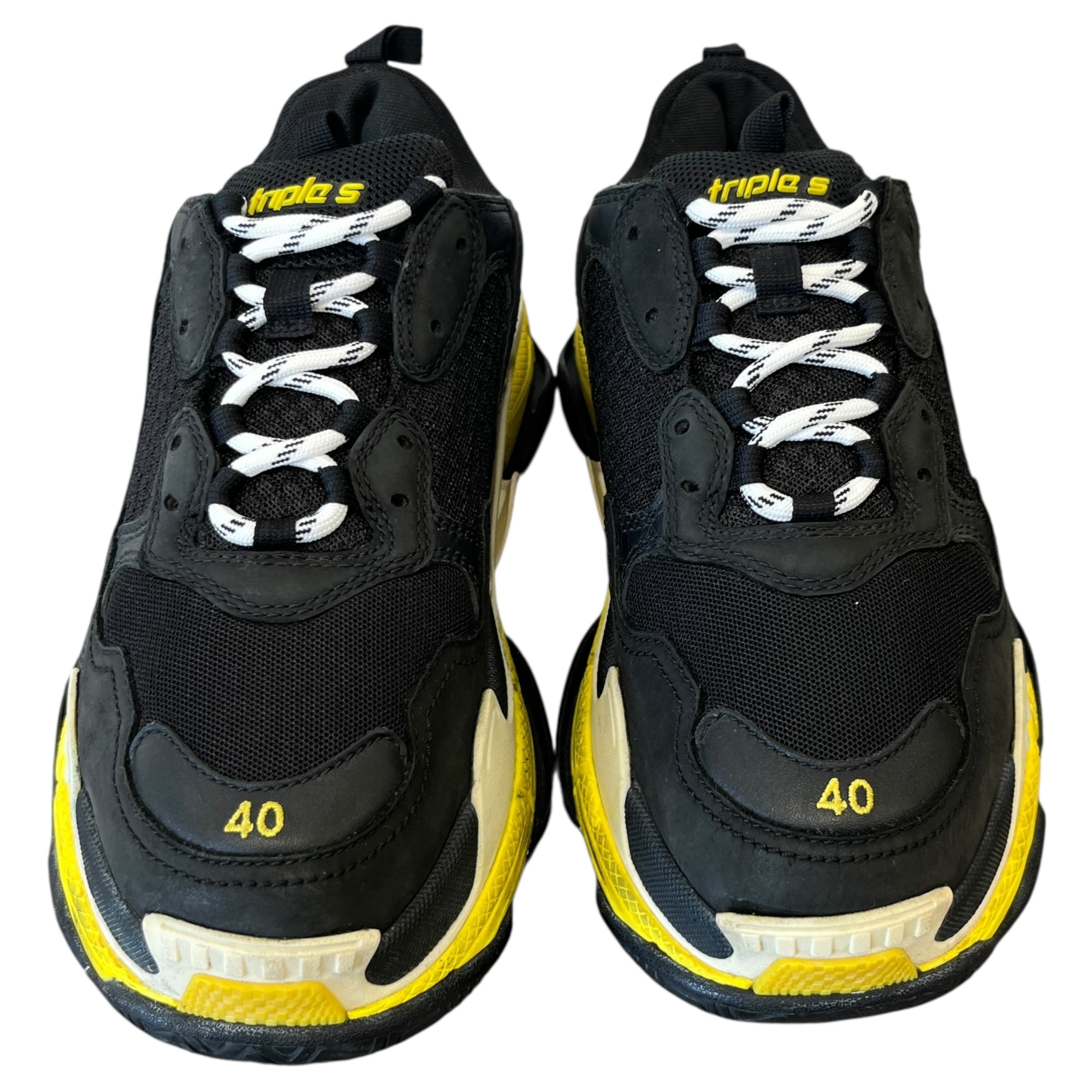 Men's Triple S Low Trainers Black Size EU 40 / UK 6