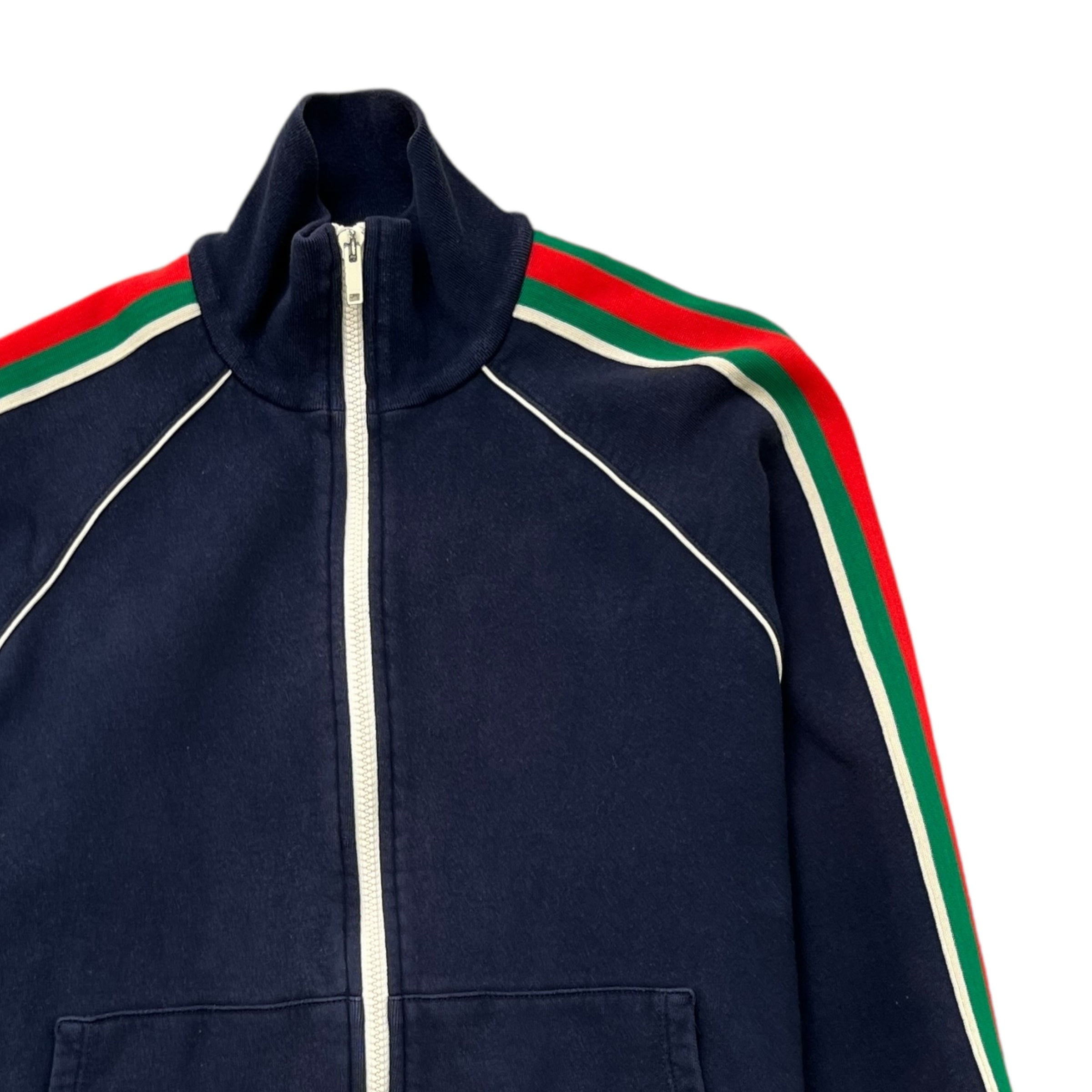 Men's Web Sleeve Track Jacket Navy Size S