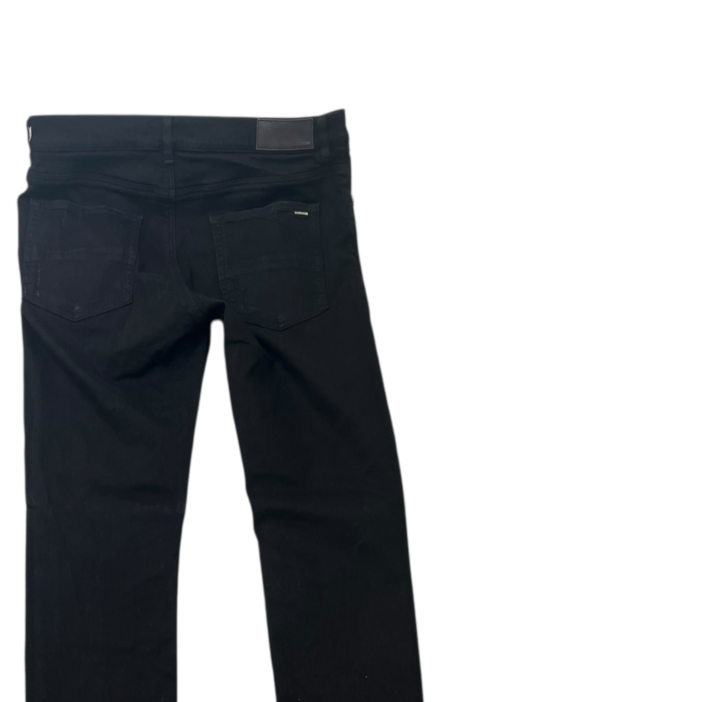 Men's Mx1 Distressed Jeans Black Size IT 50 / UK 34