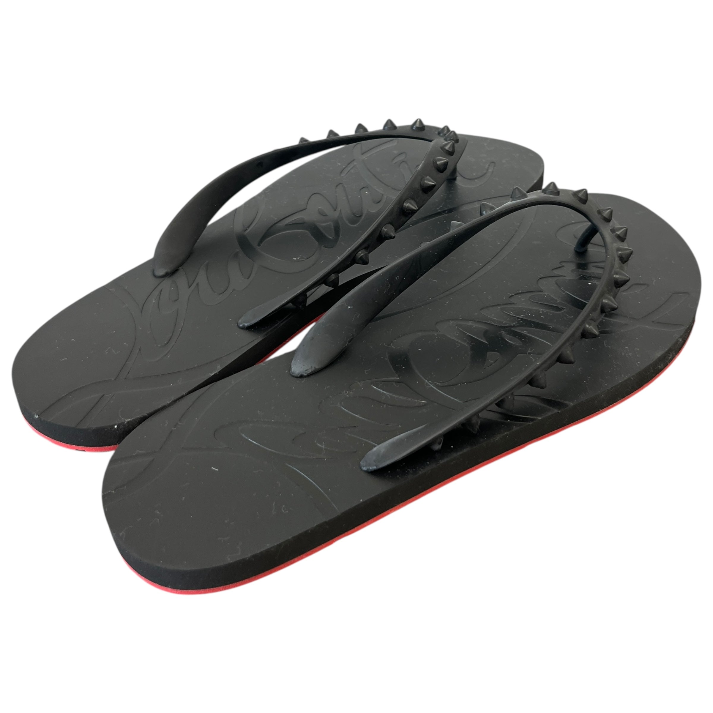 Men's Loubi Flip Flat Sandals Black Size EU 43 / UK 9