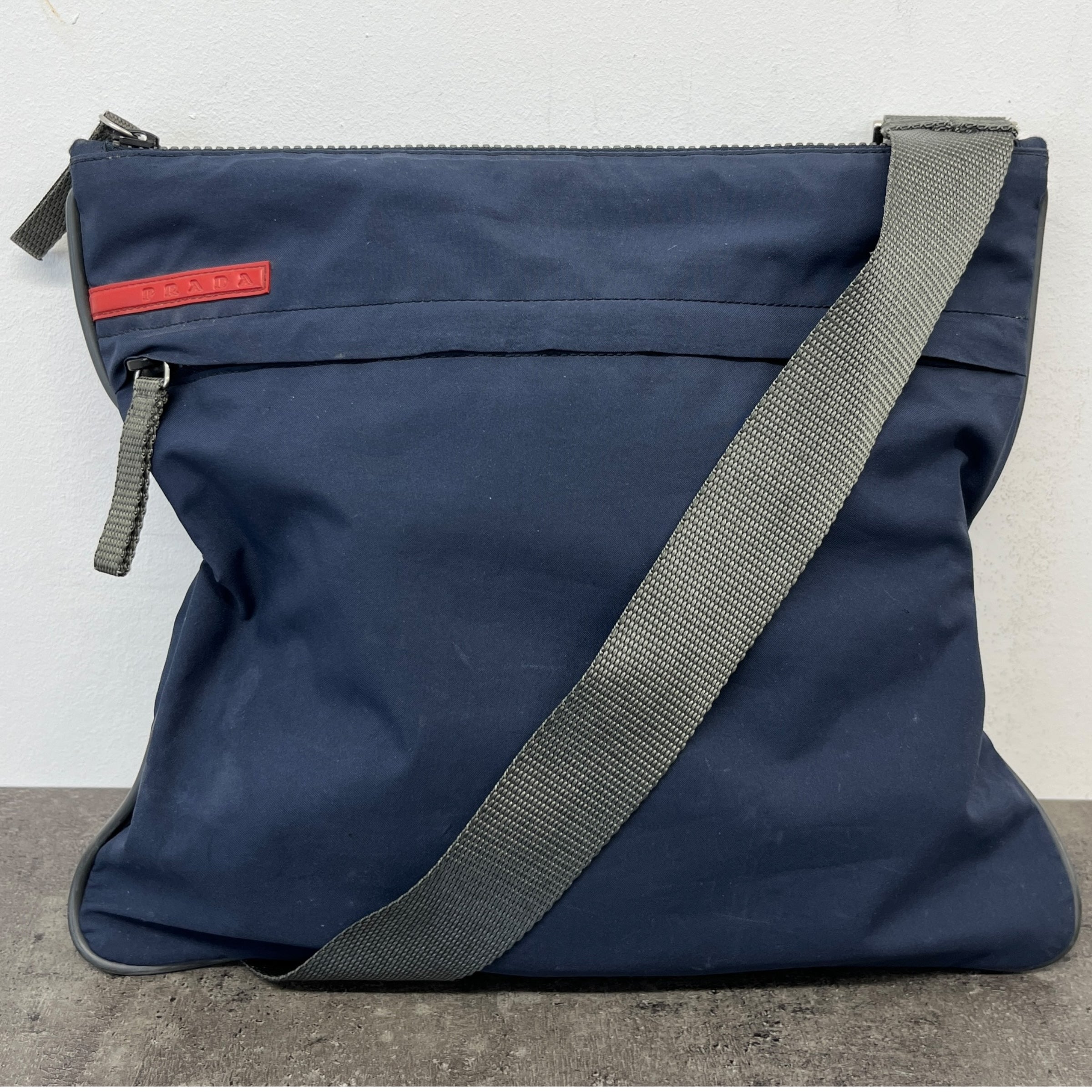 Men's Linear Rosa Messenger Bag Blue