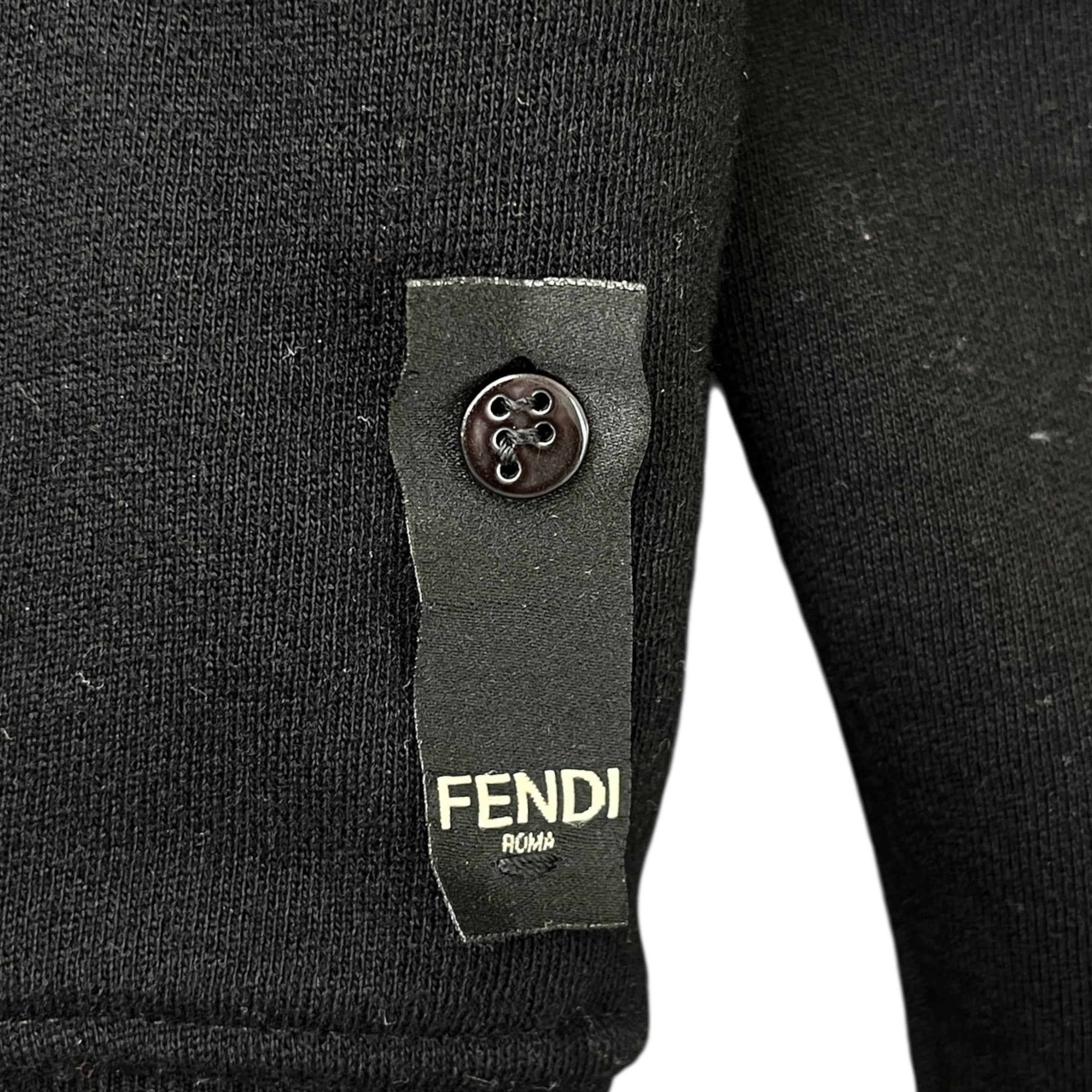 Men's Monster Eyes Zip Up Hoodie Black Size XL