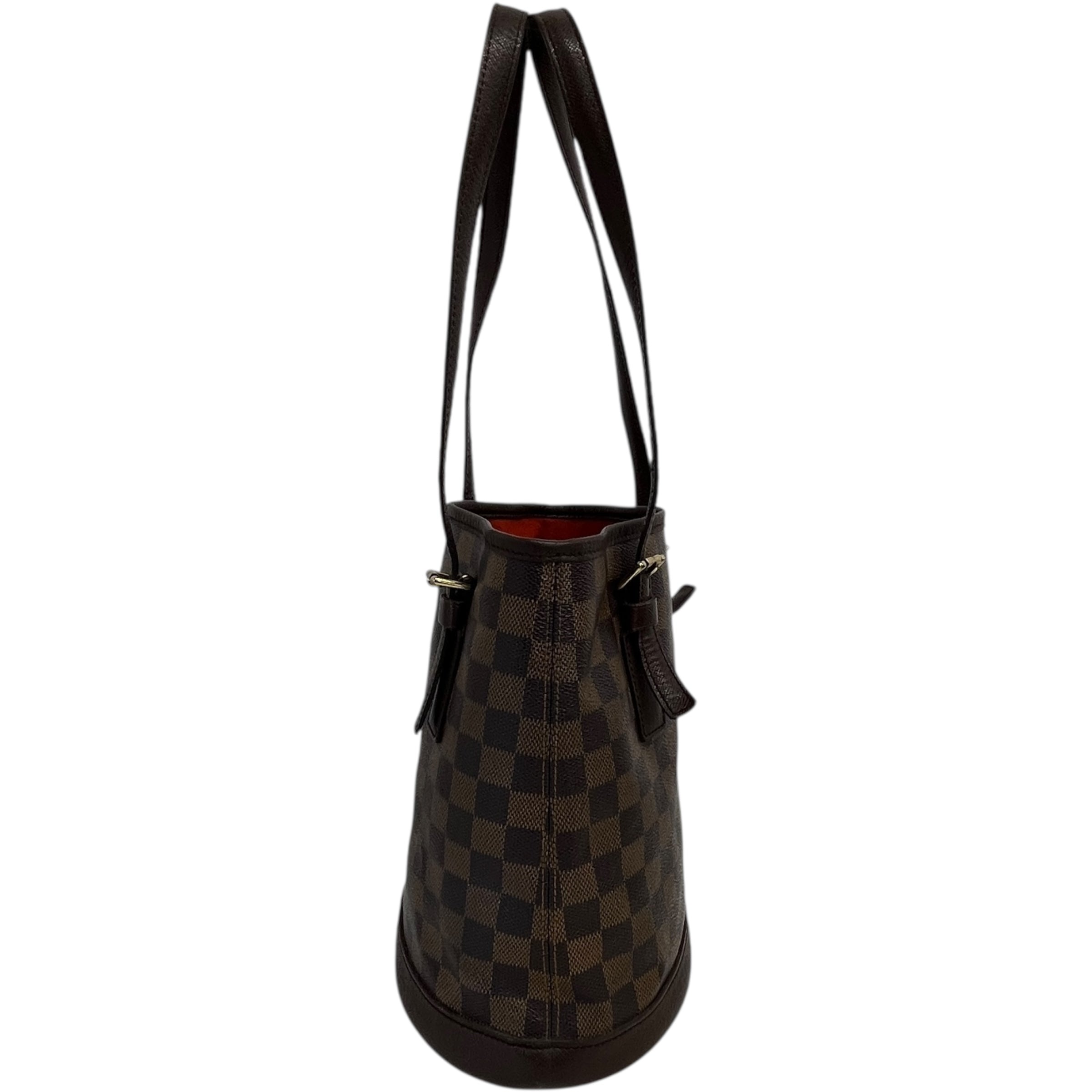 Women's Damier Ebene Marais Bucket Pm Handbag Brown