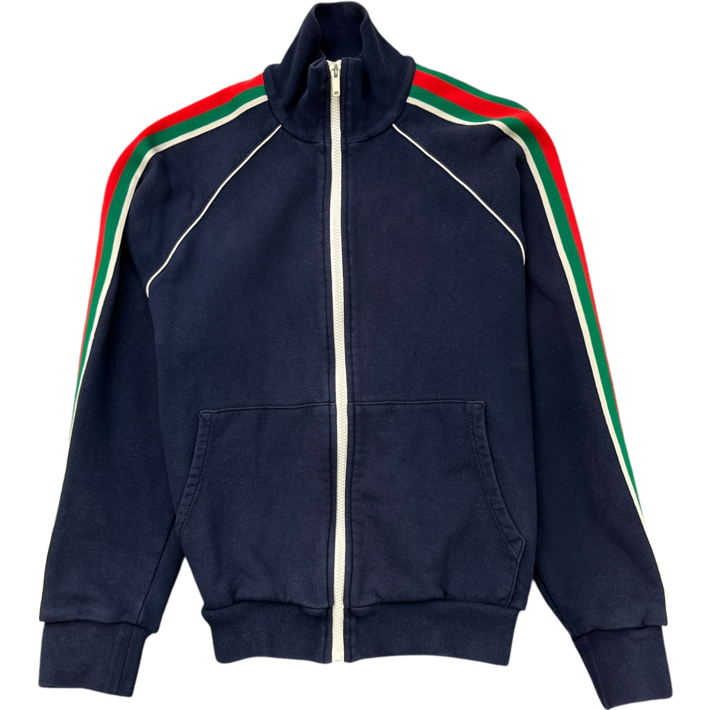Men's Web Sleeve Track Jacket Navy Size S