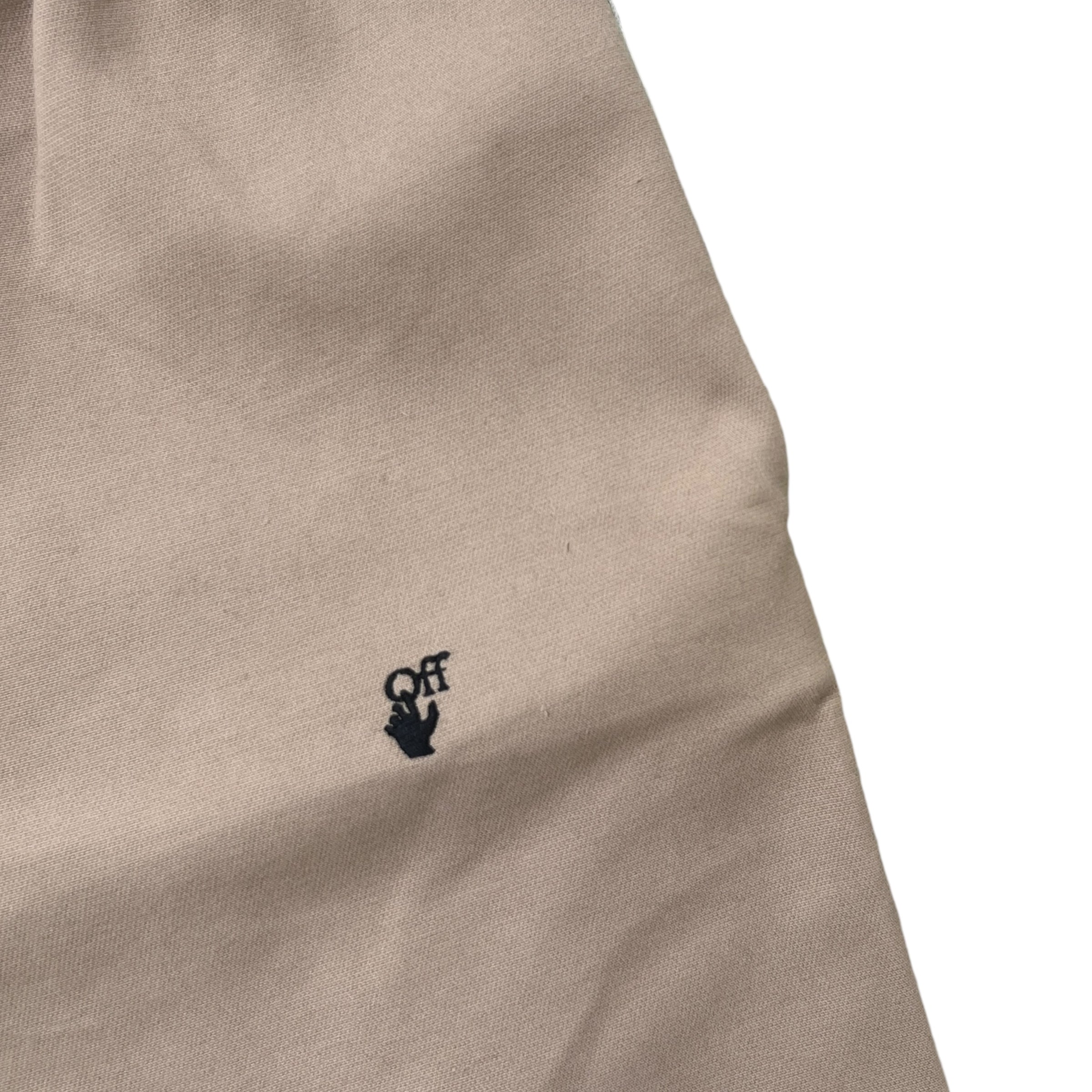 Men's Arrow Logo Shorts Beige Size S