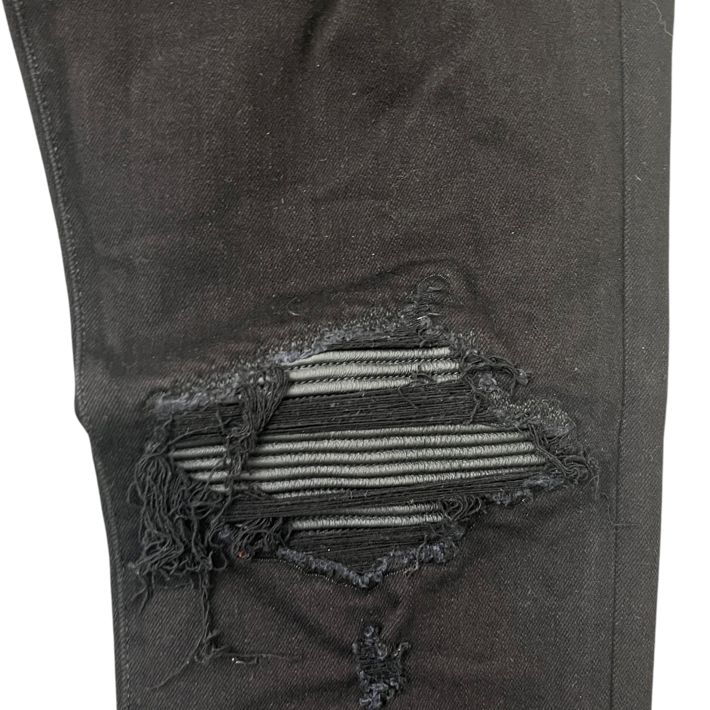 Men's Mx1 Distressed Jeans Black Size IT 50 / UK 34