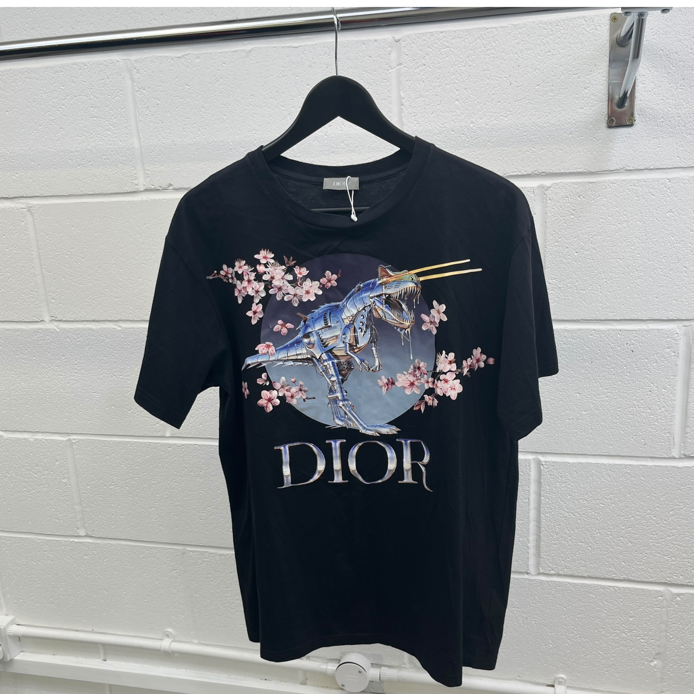 Men's X Sorayama T-Rex T-Shirt Black Size S