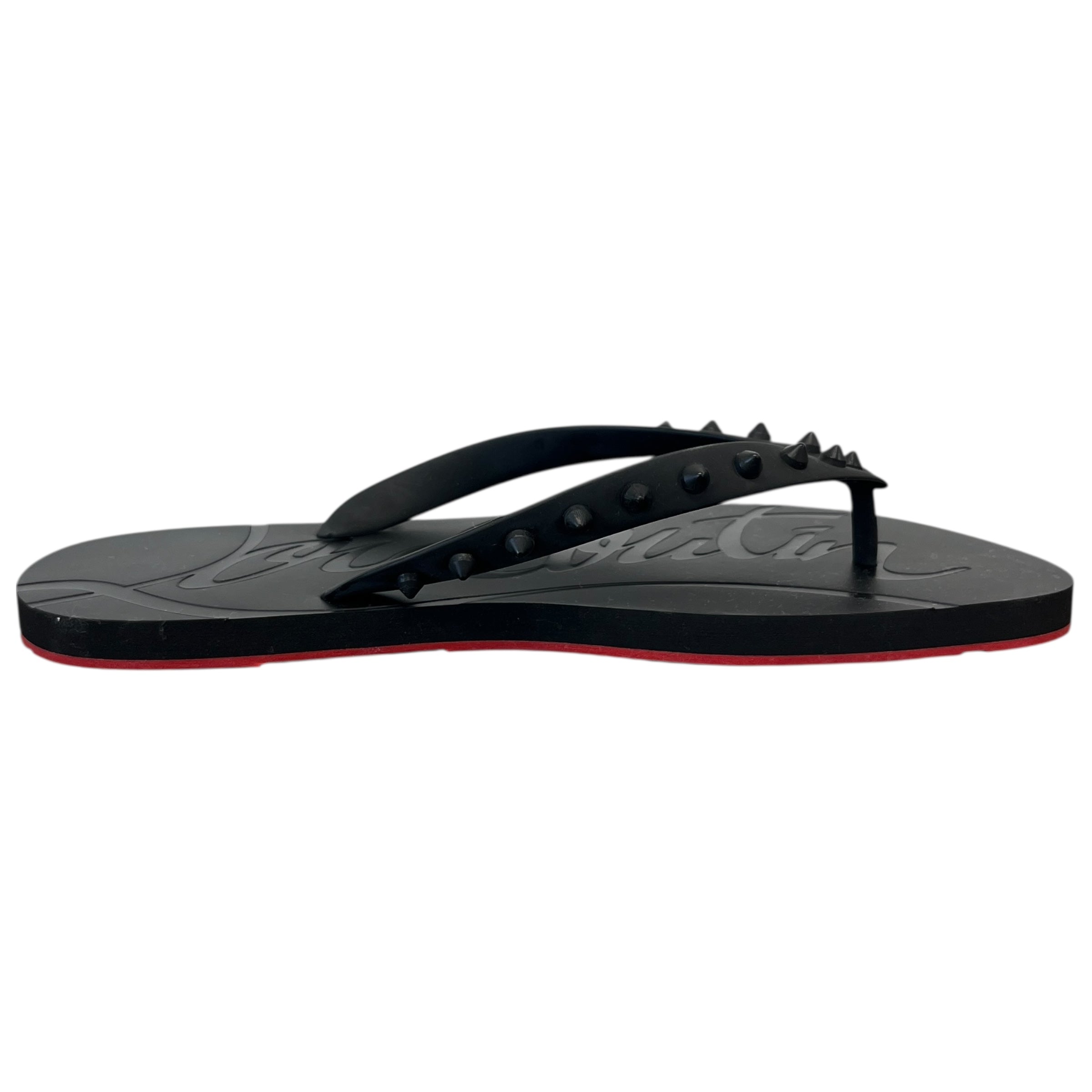 Men's Loubi Flip Flat Sandals Black Size EU 43 / UK 9