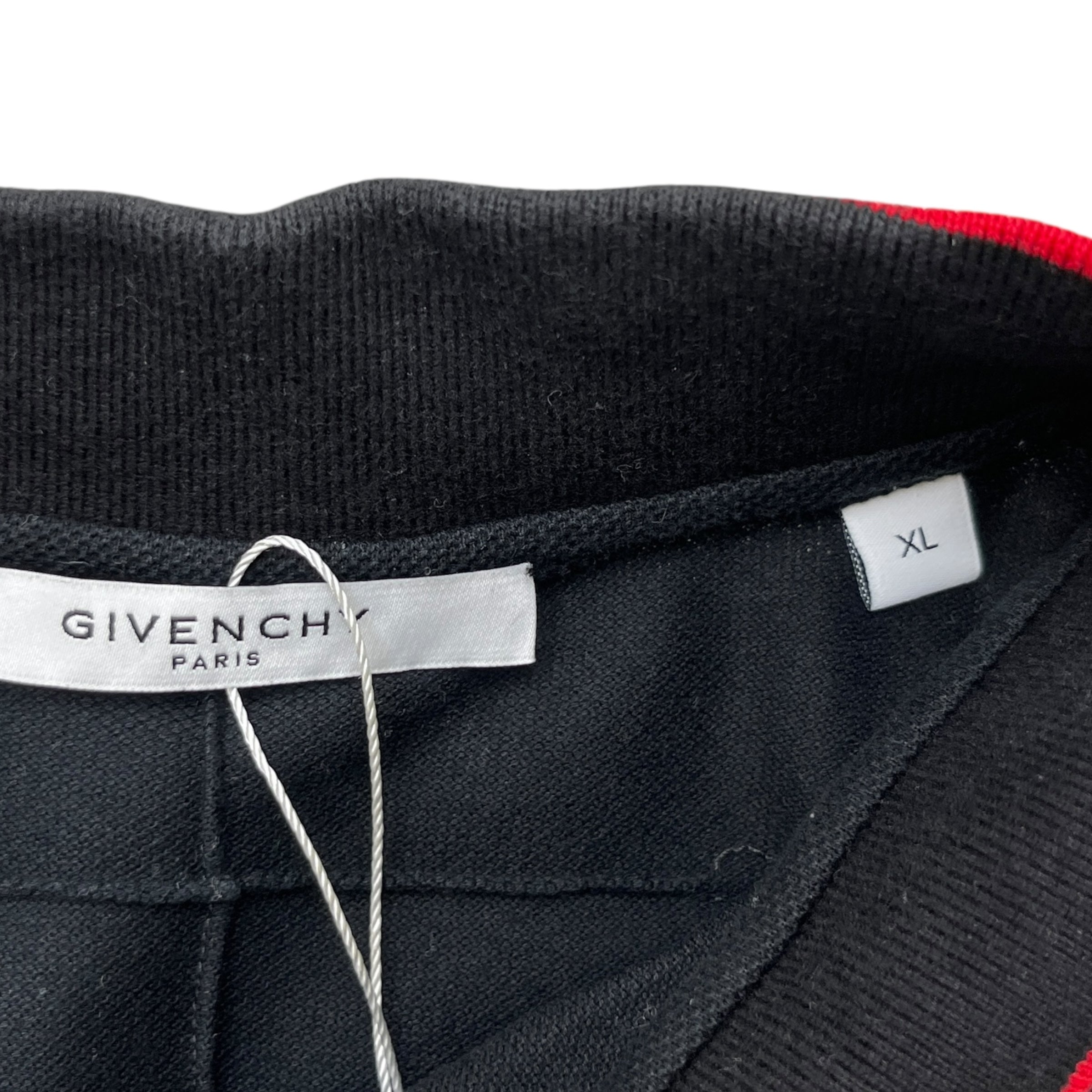 Men's Embroidered Star Polo Shirt Black Size XL