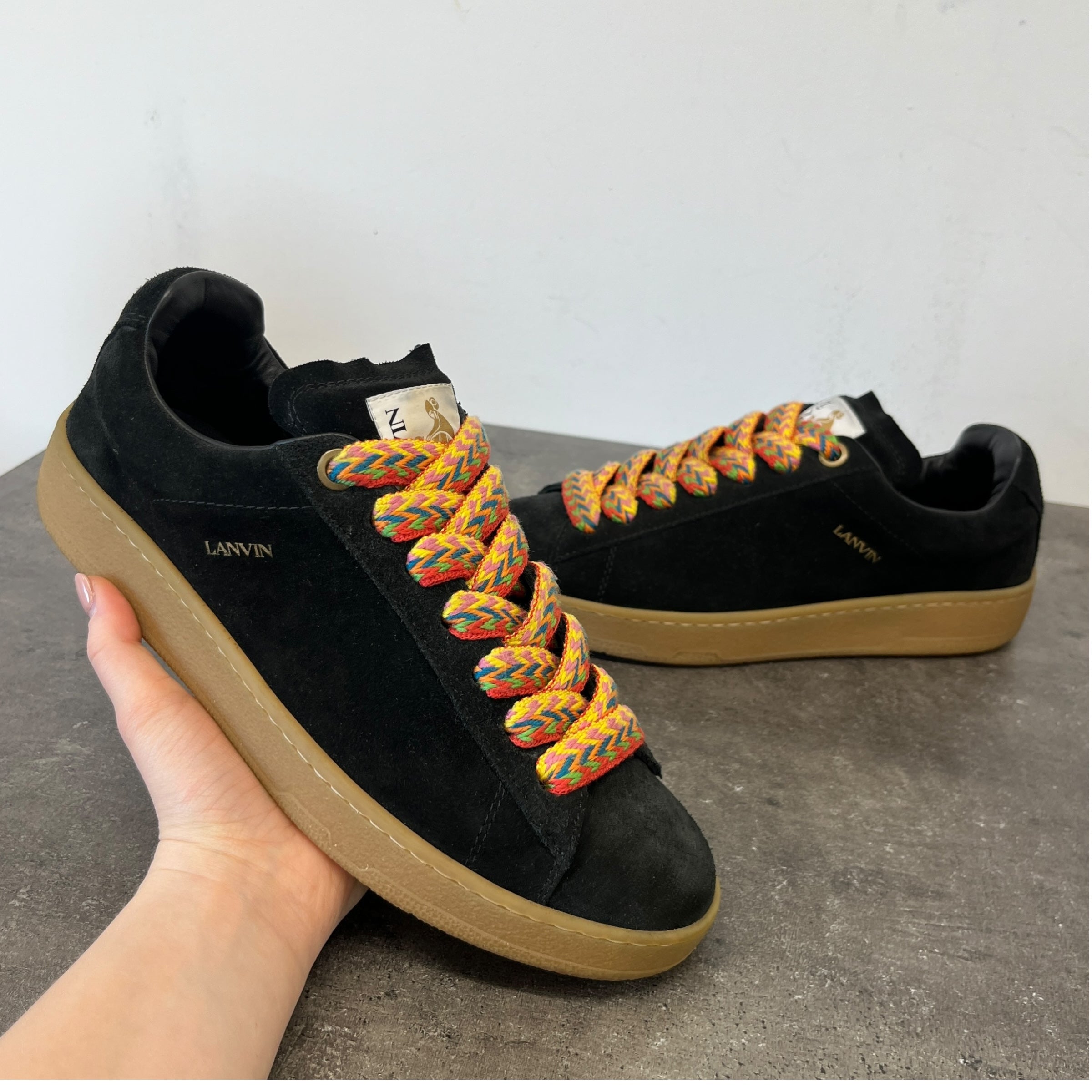 Men's Curb Lite Low Trainers Black Size EU 42 / UK 8