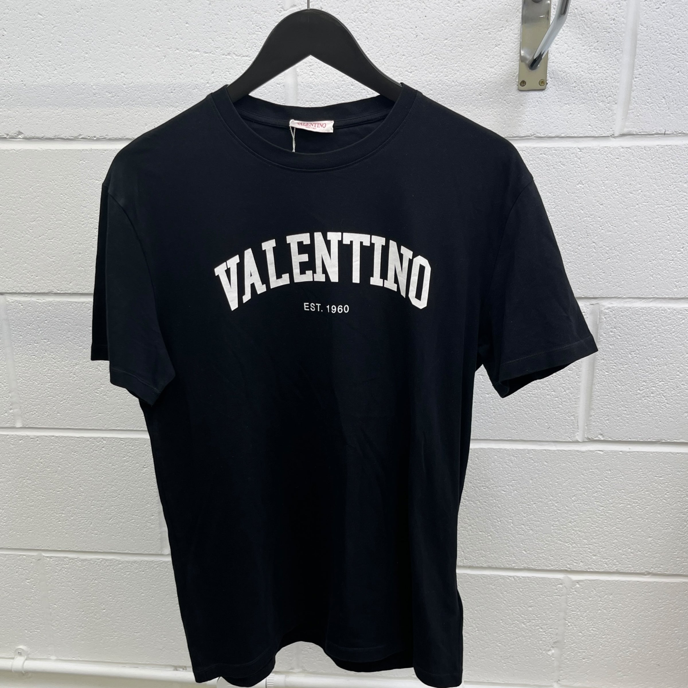 Men's Logo Print T-Shirt Black Size L