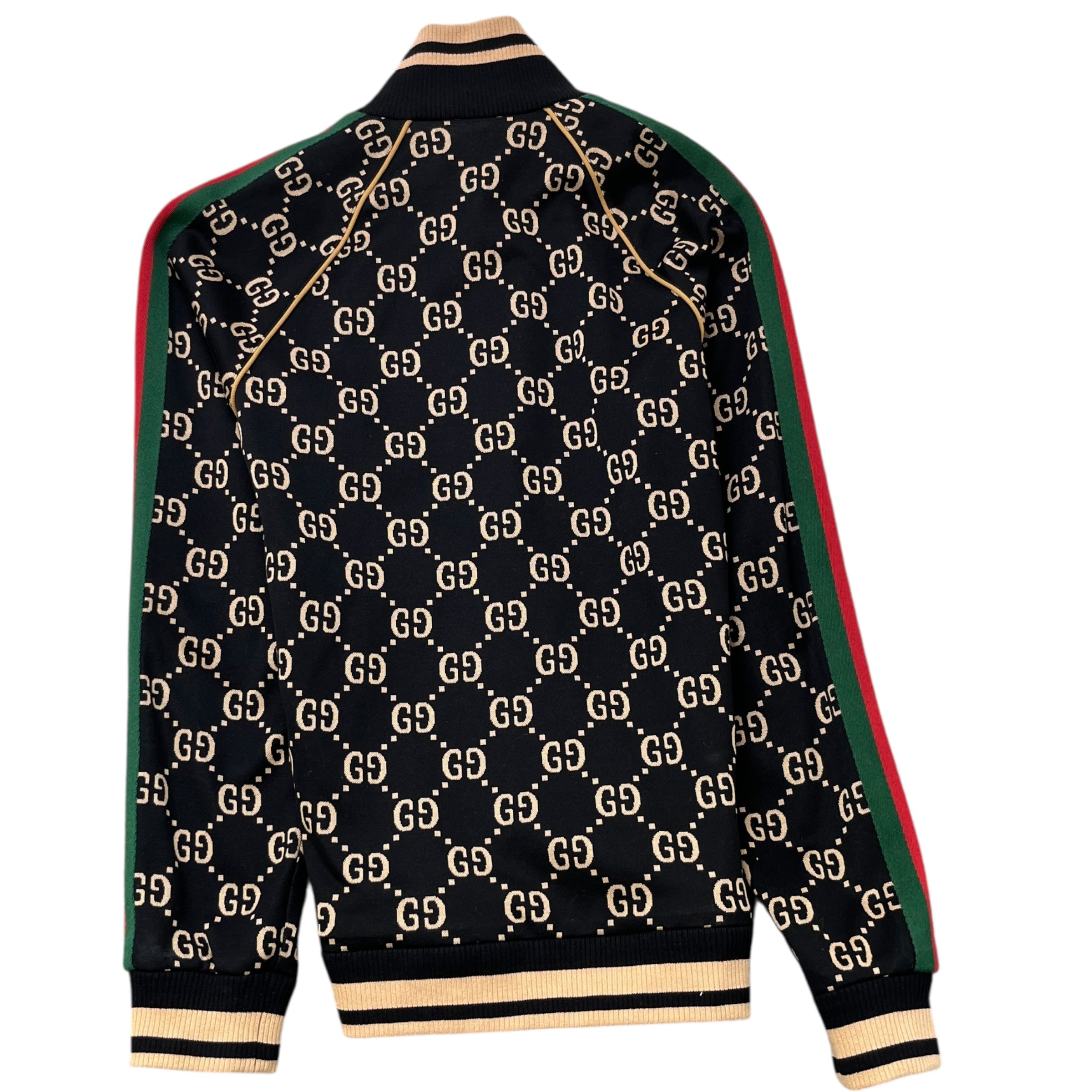 Men's Gg Supreme Web Track Jacket Black Size L