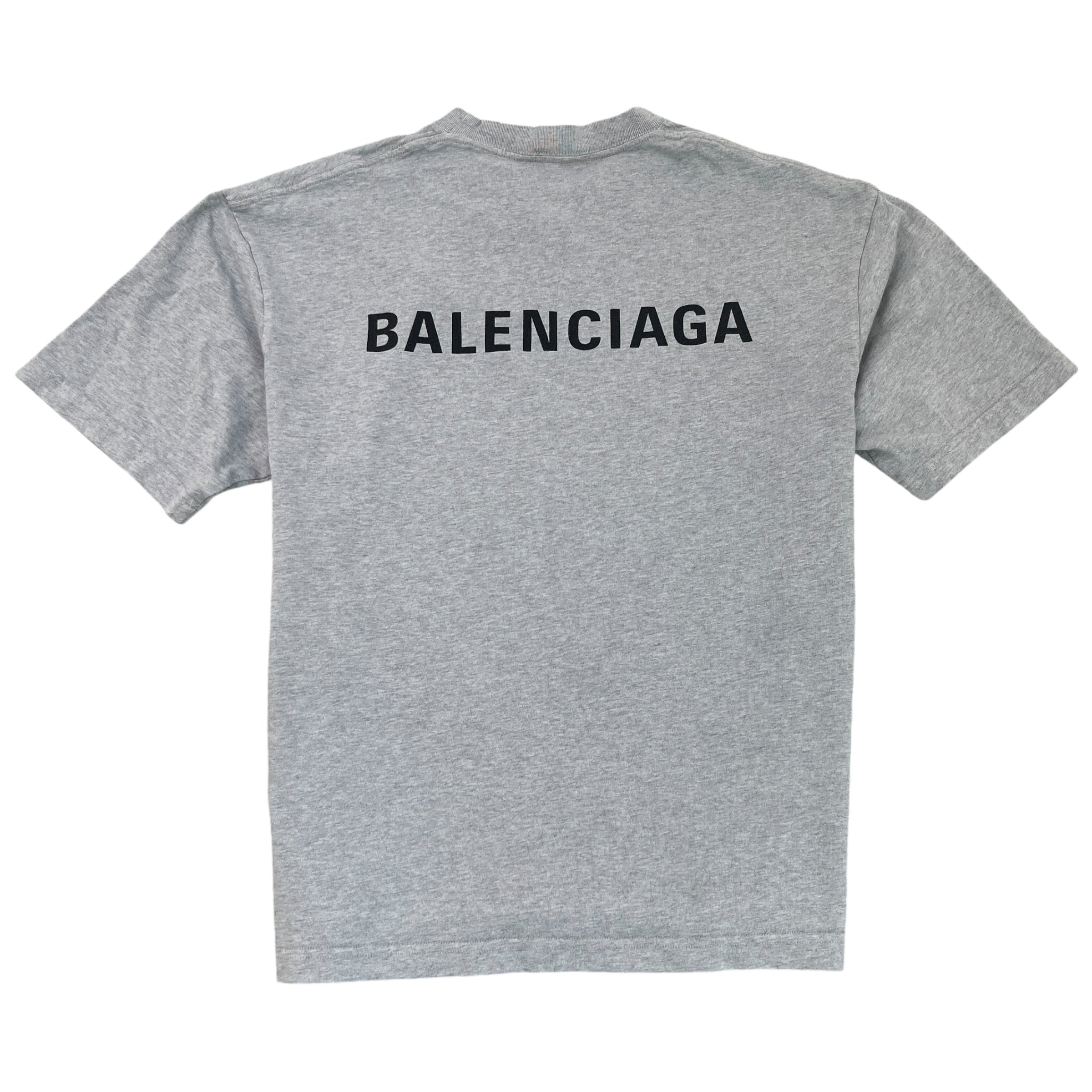 Men's Logo Print T-Shirt Grey Size S