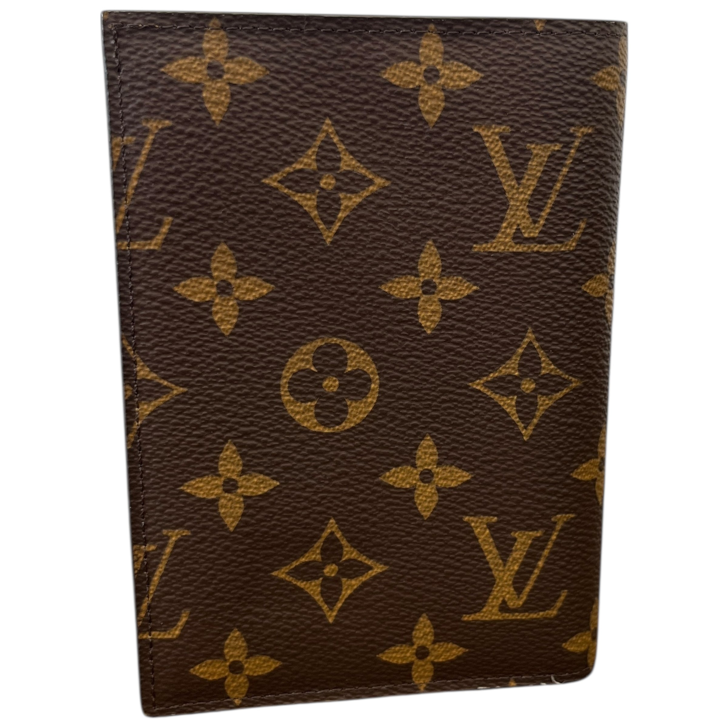 Monogram Passport Cover Wallet Brown