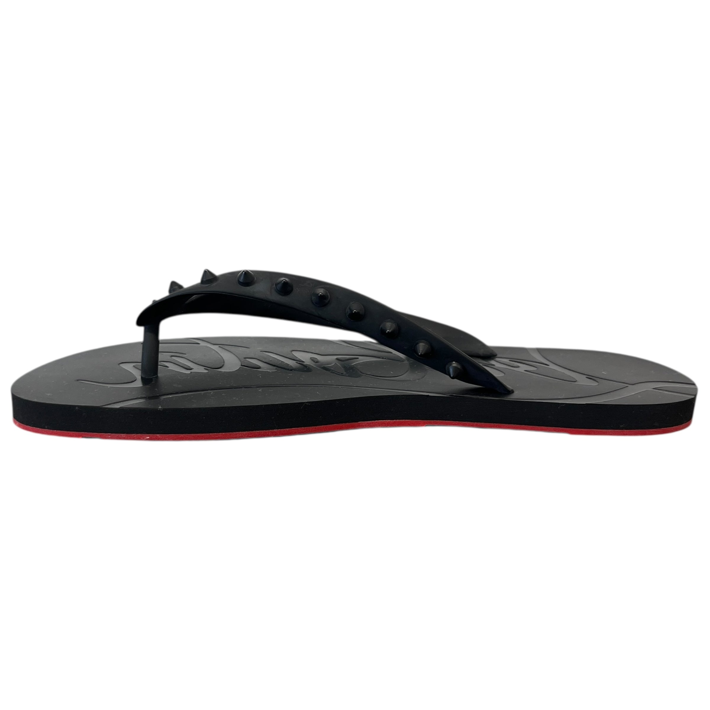 Men's Loubi Flip Flat Sandals Black Size EU 43 / UK 9