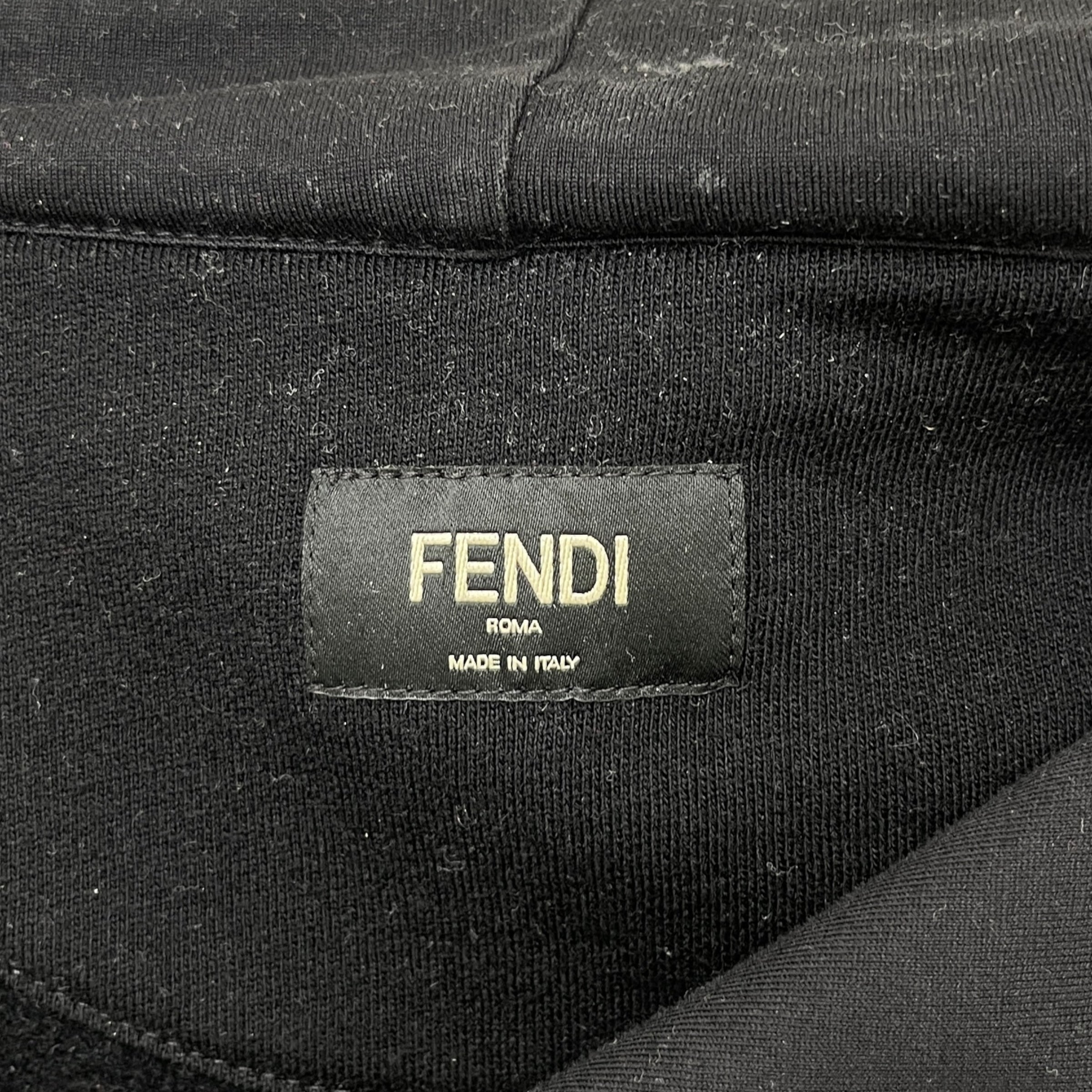 Men's Monster Eyes Zip Up Hoodie Black Size XL