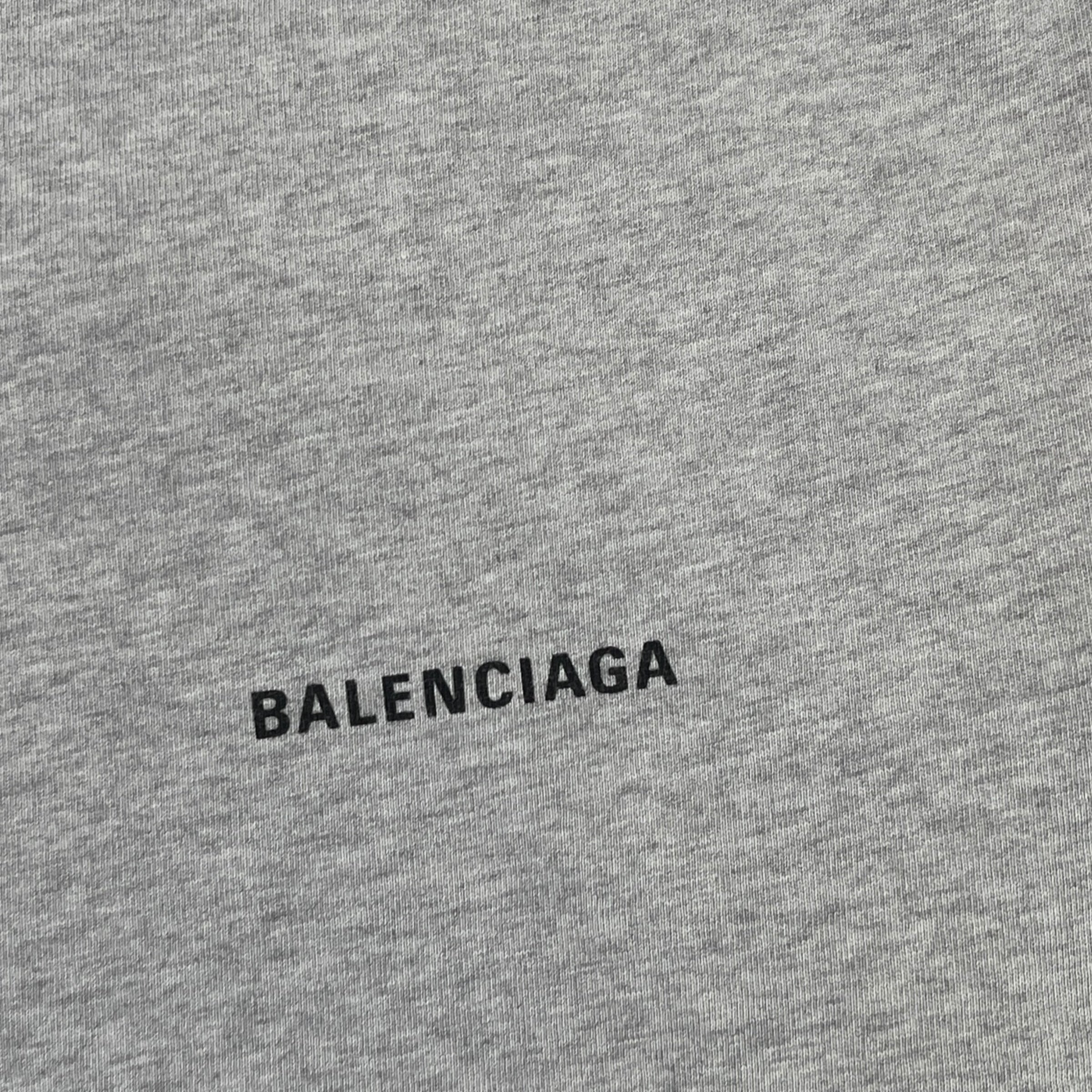 Men's Logo Print T-Shirt Grey Size S