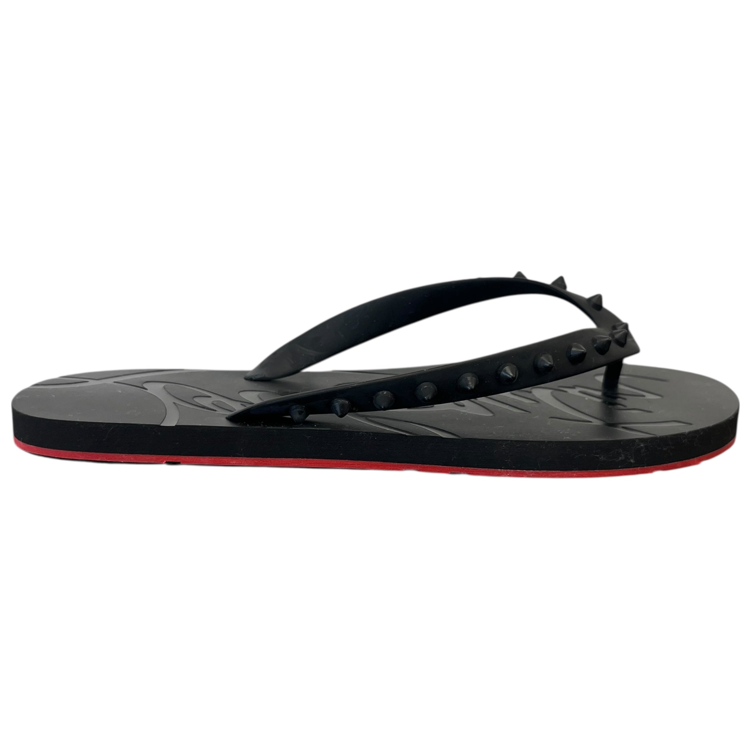 Men's Loubi Flip Flat Sandals Black Size EU 43 / UK 9