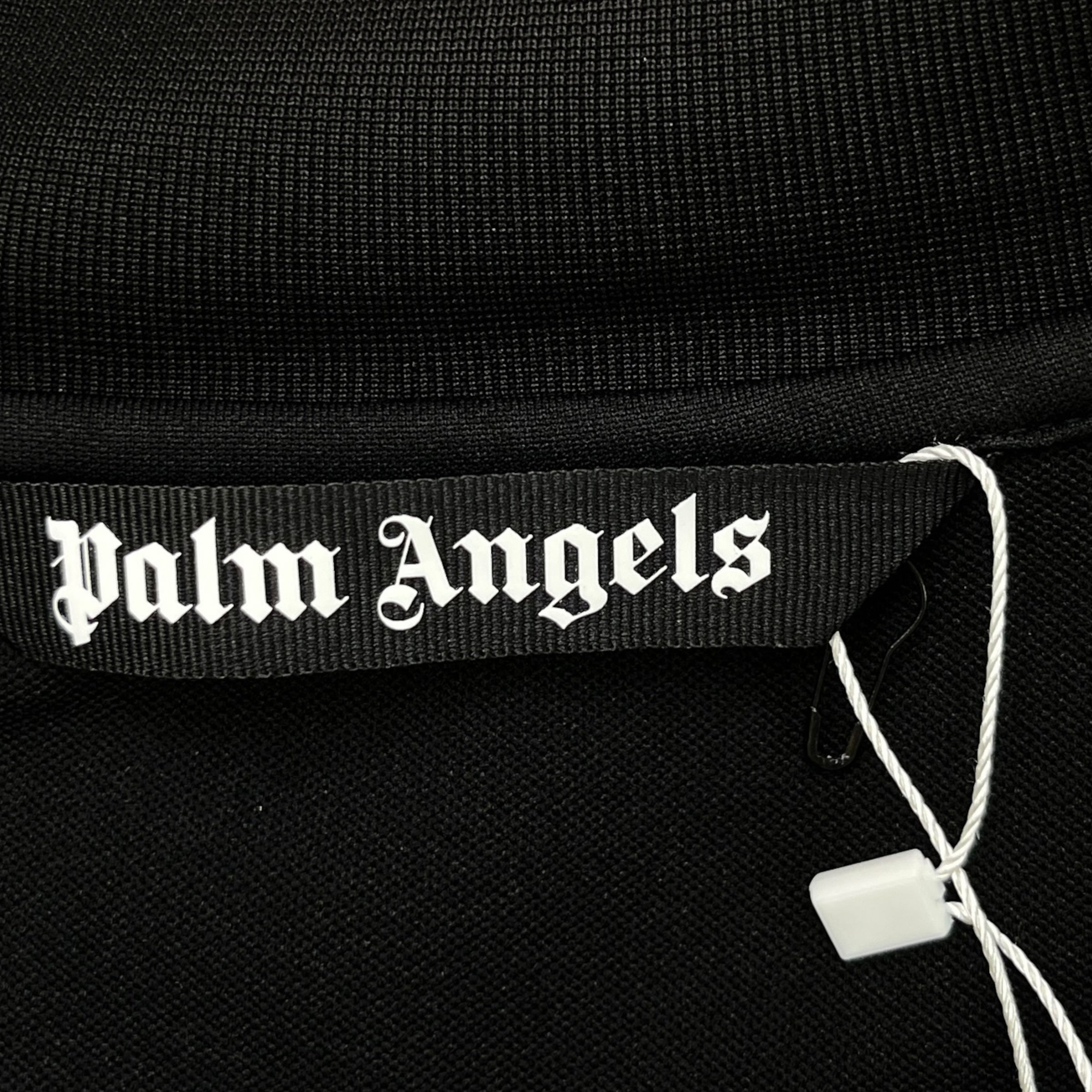 Men's Logo Print Track Jacket Black Size S