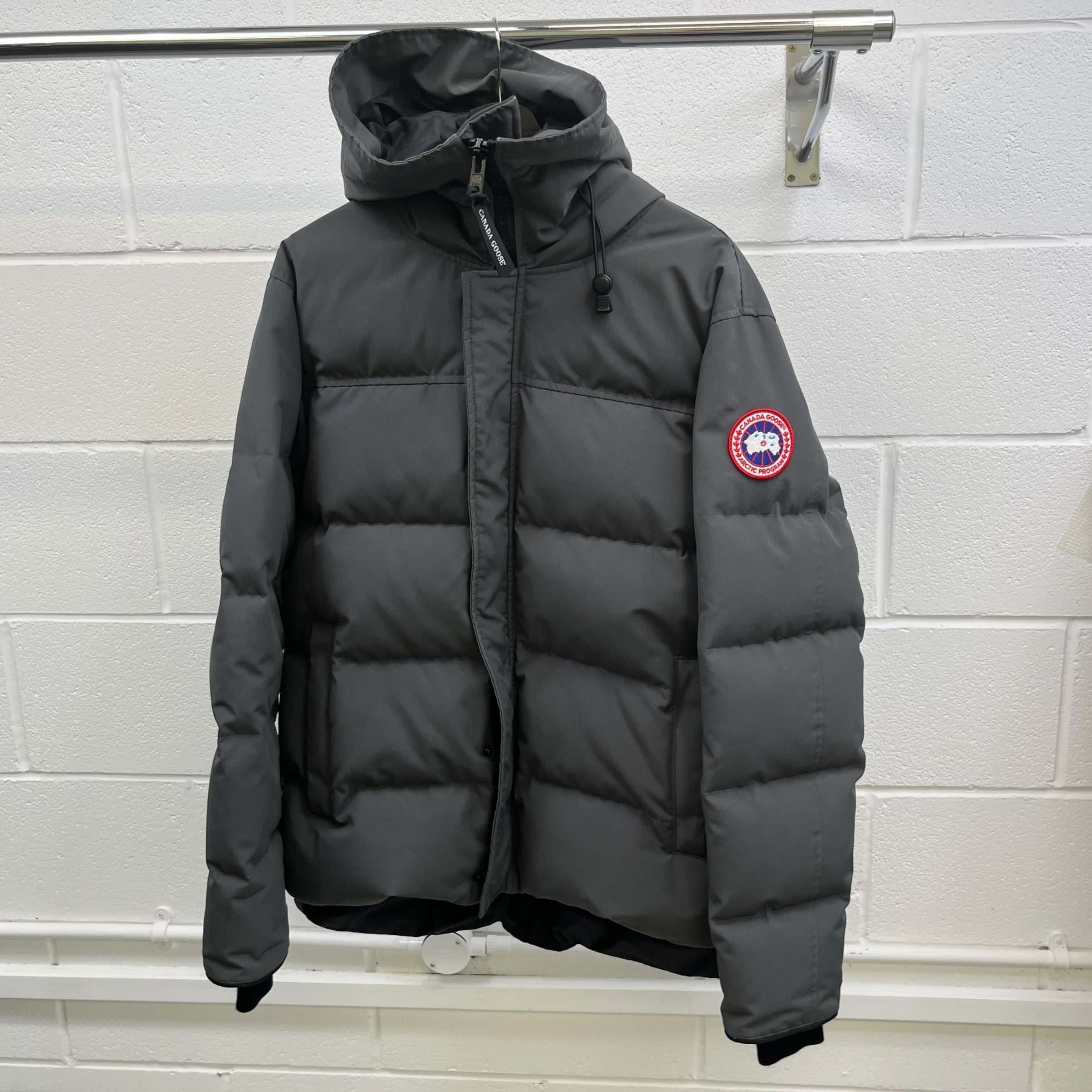 Men's Macmillan Parka Down Jacket Grey Size XL