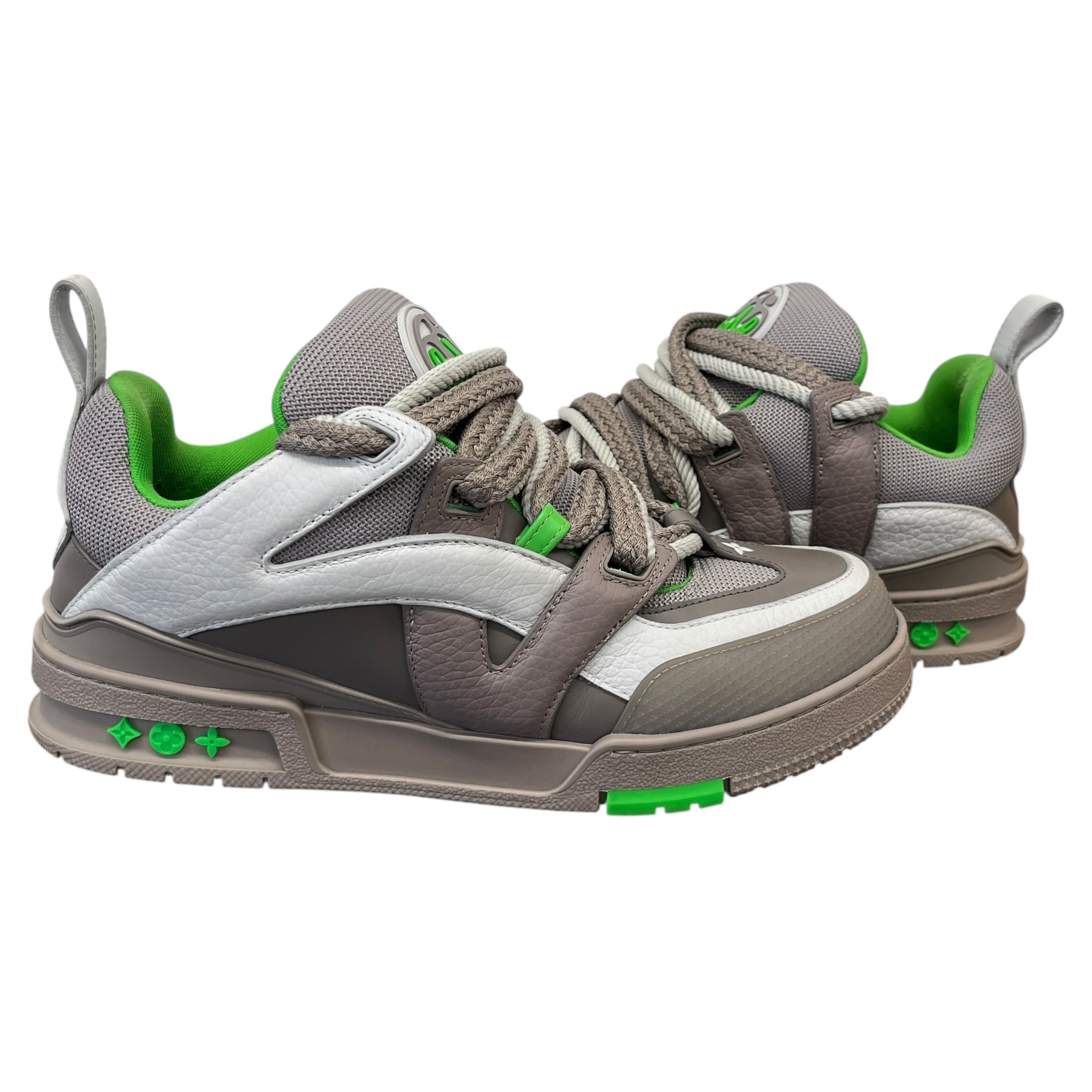 Men's Lv Skate Low Trainers Grey Size EU 41.5 / UK 7.5