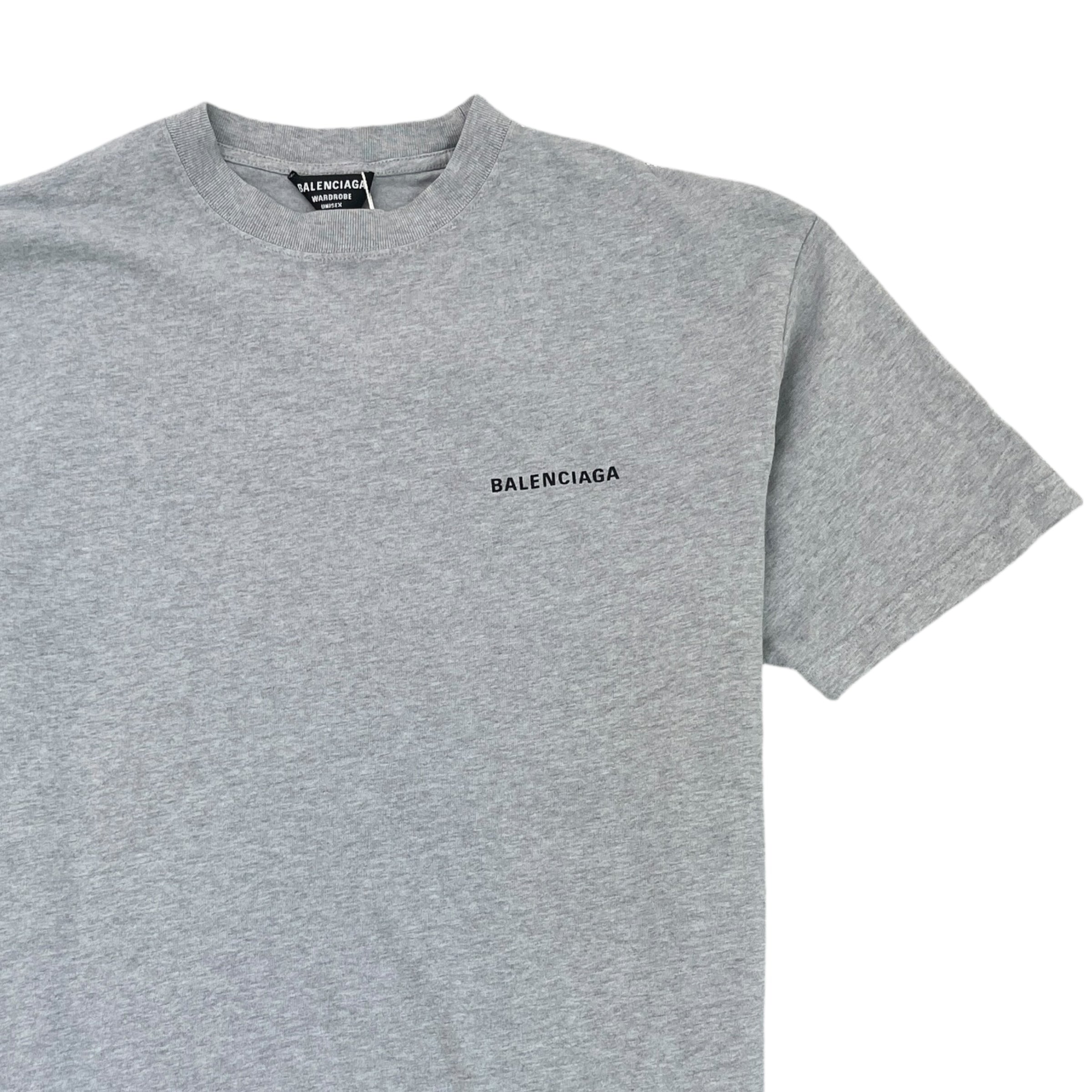 Men's Logo Print T-Shirt Grey Size S