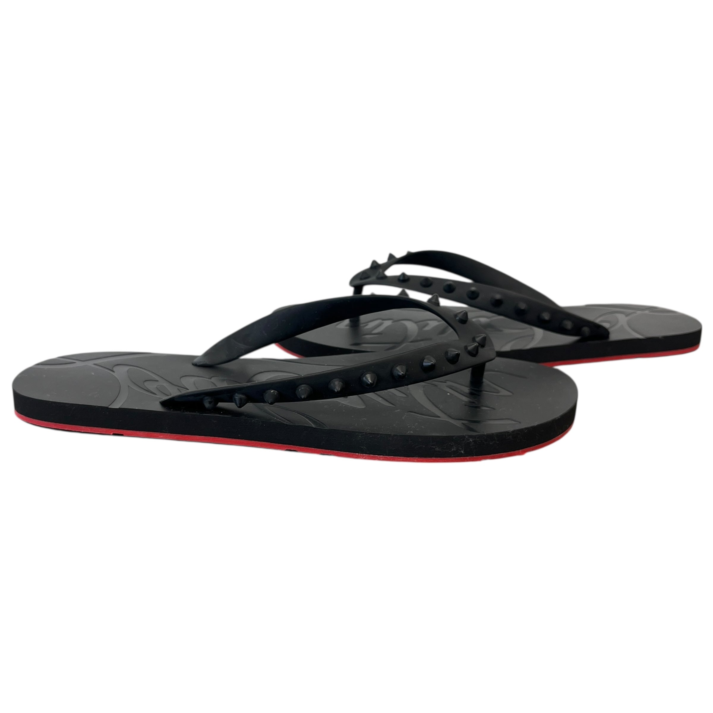 Men's Loubi Flip Flat Sandals Black Size EU 43 / UK 9