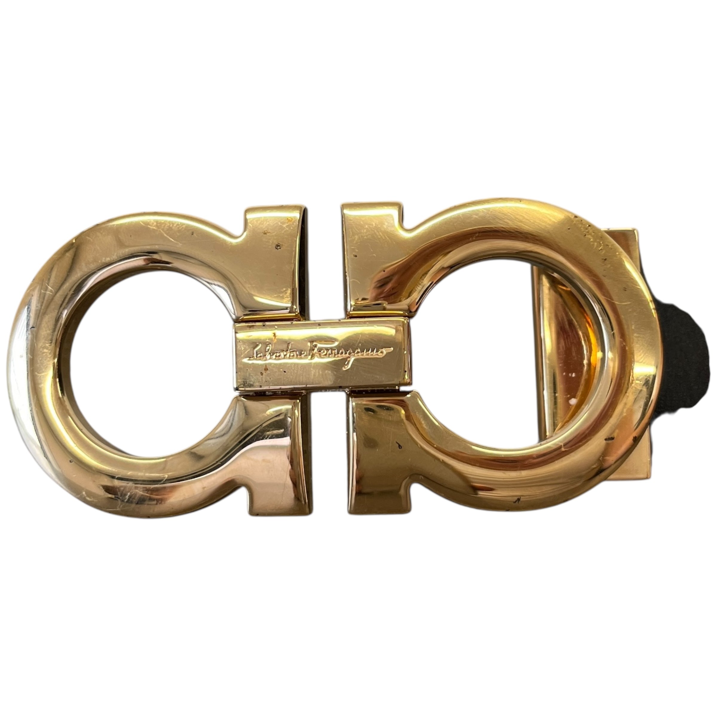 Men's Gancini Belt Black Size Waist 32"