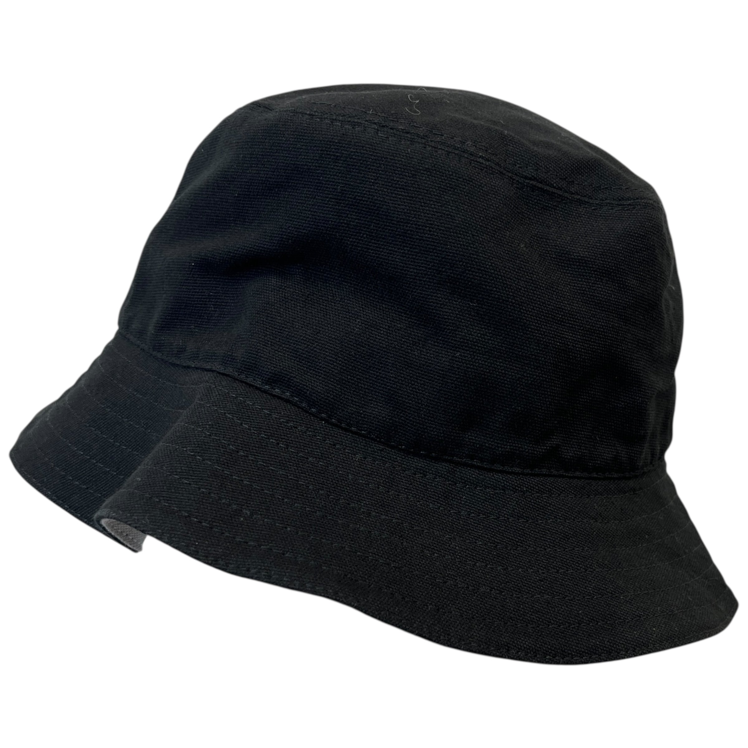 Men's Embroidered Logo Bucket Hat Black Size S