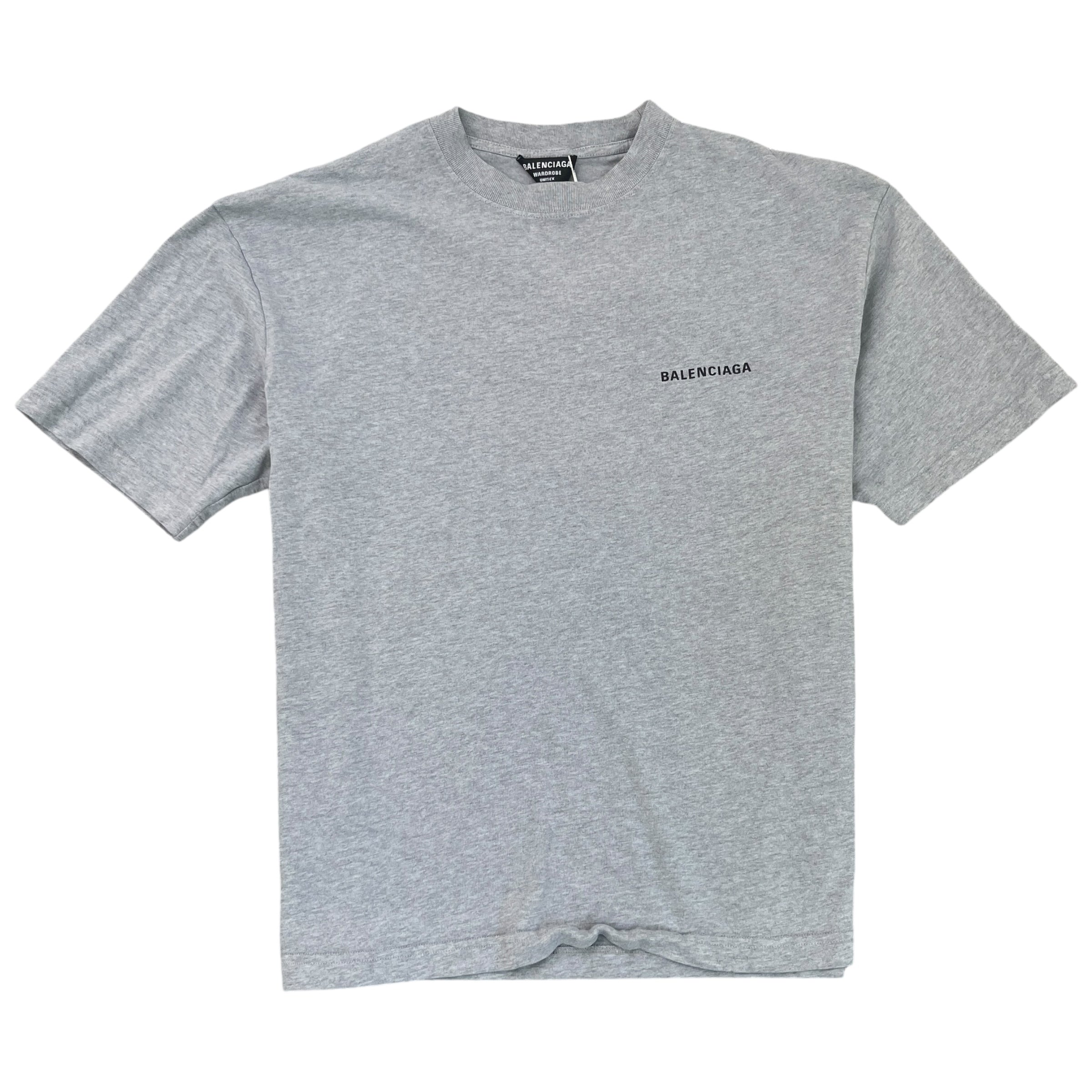Men's Logo Print T-Shirt Grey Size S