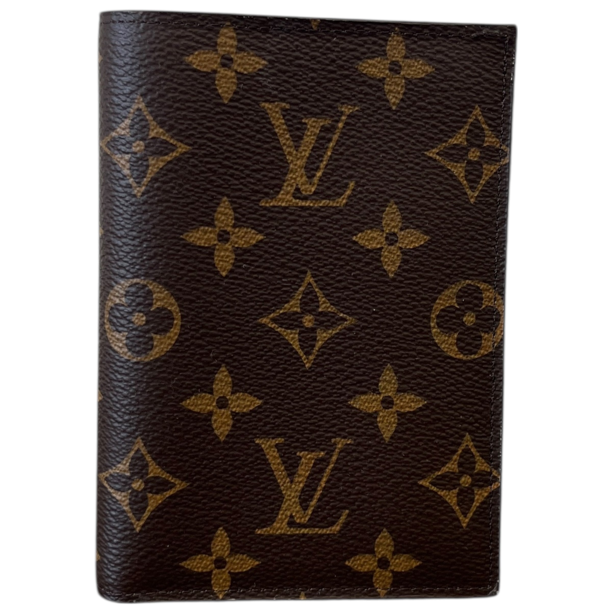 Monogram Passport Cover Wallet Brown