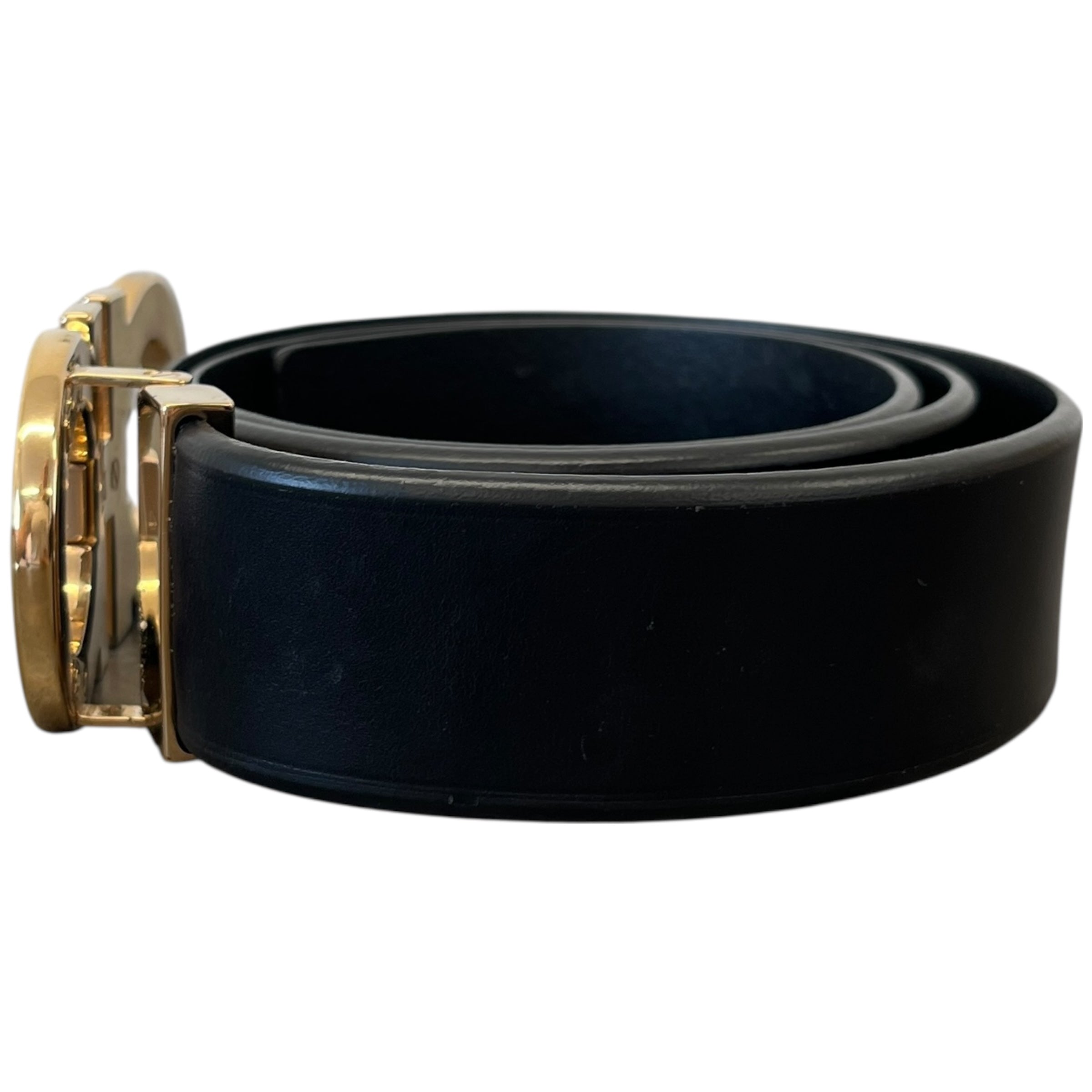 Men's Gancini Belt Black Size Waist 32"