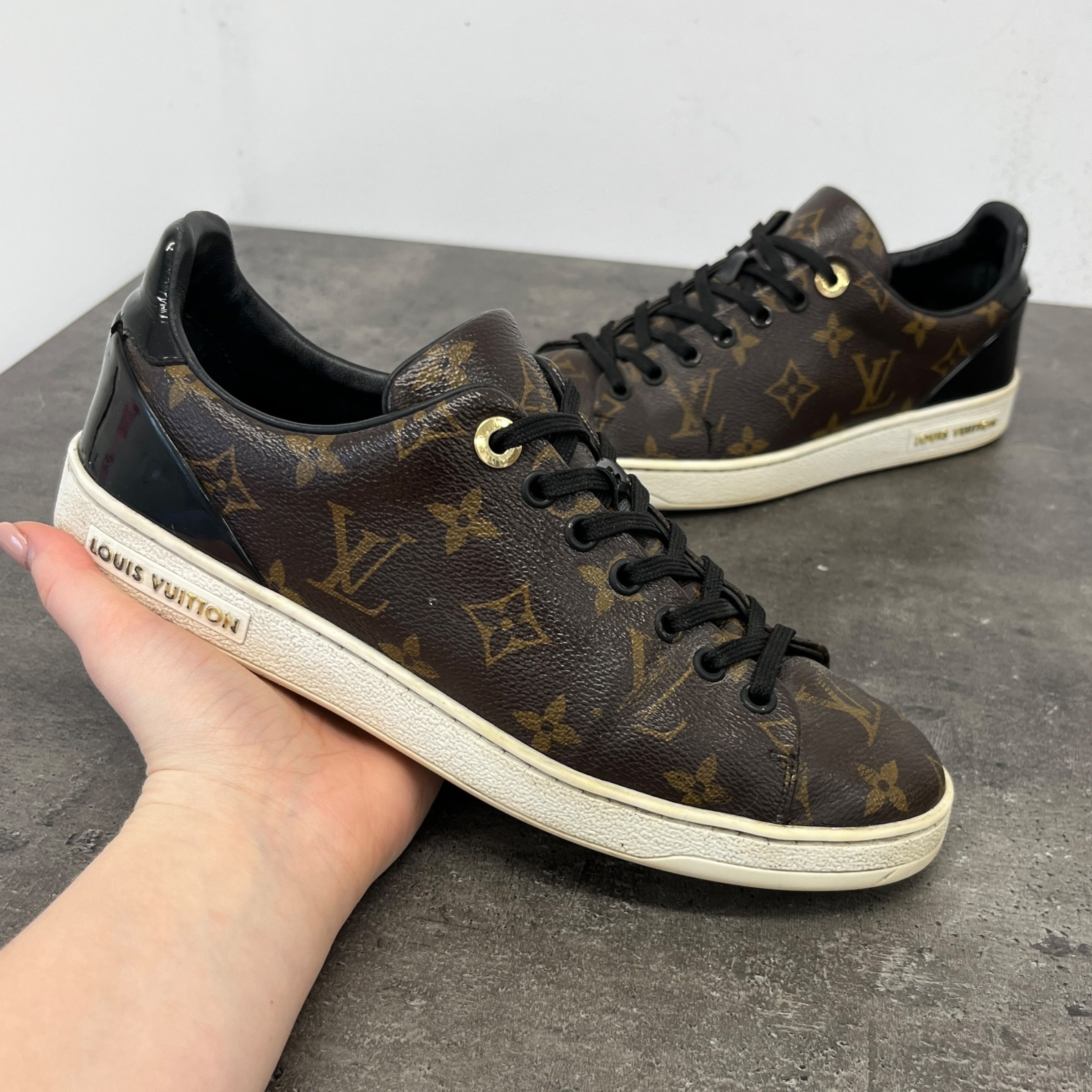 Women's Monogram Frontrow Low Trainers Brown Size EU 37.5 / UK 4.5