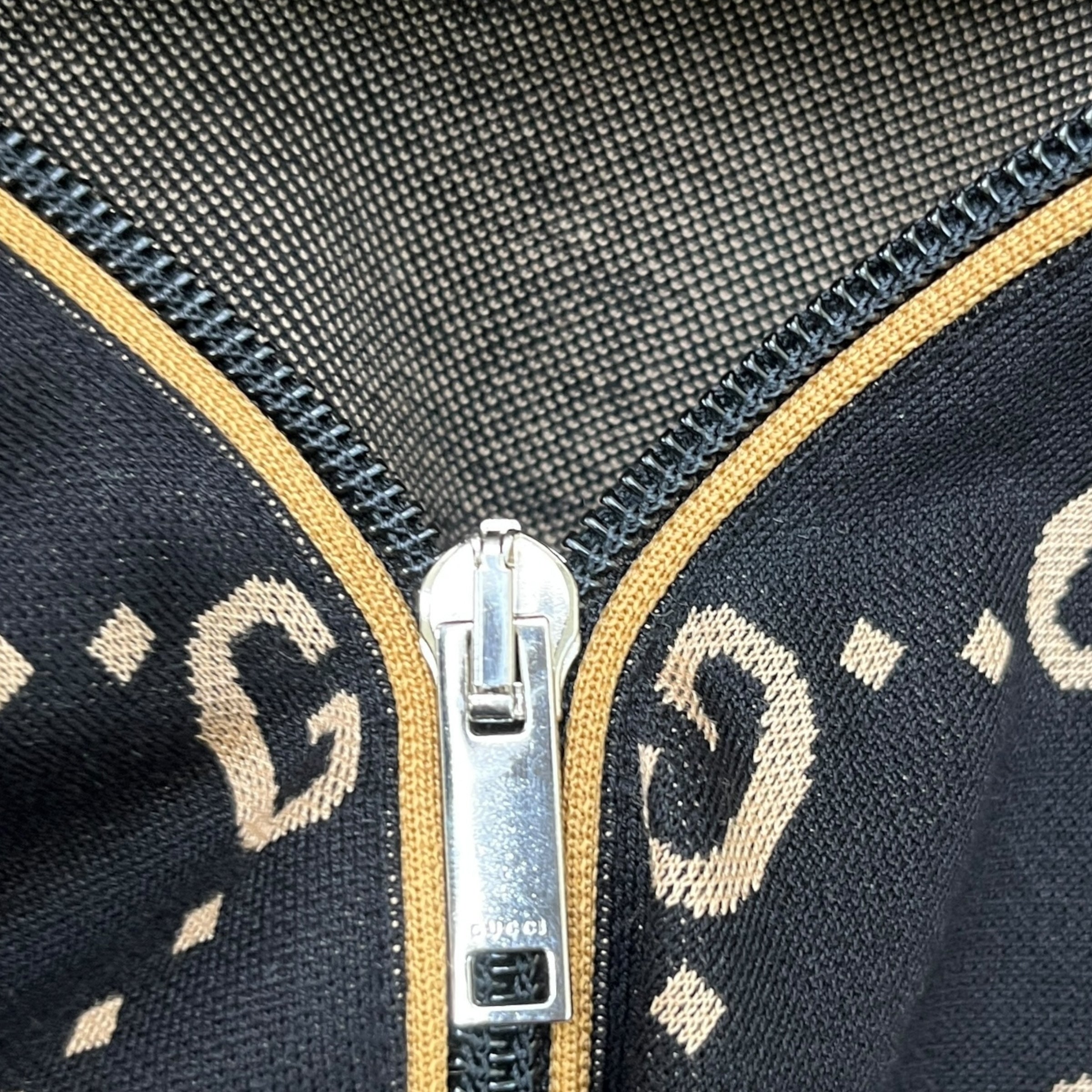Men's Gg Supreme Web Track Jacket Black Size L